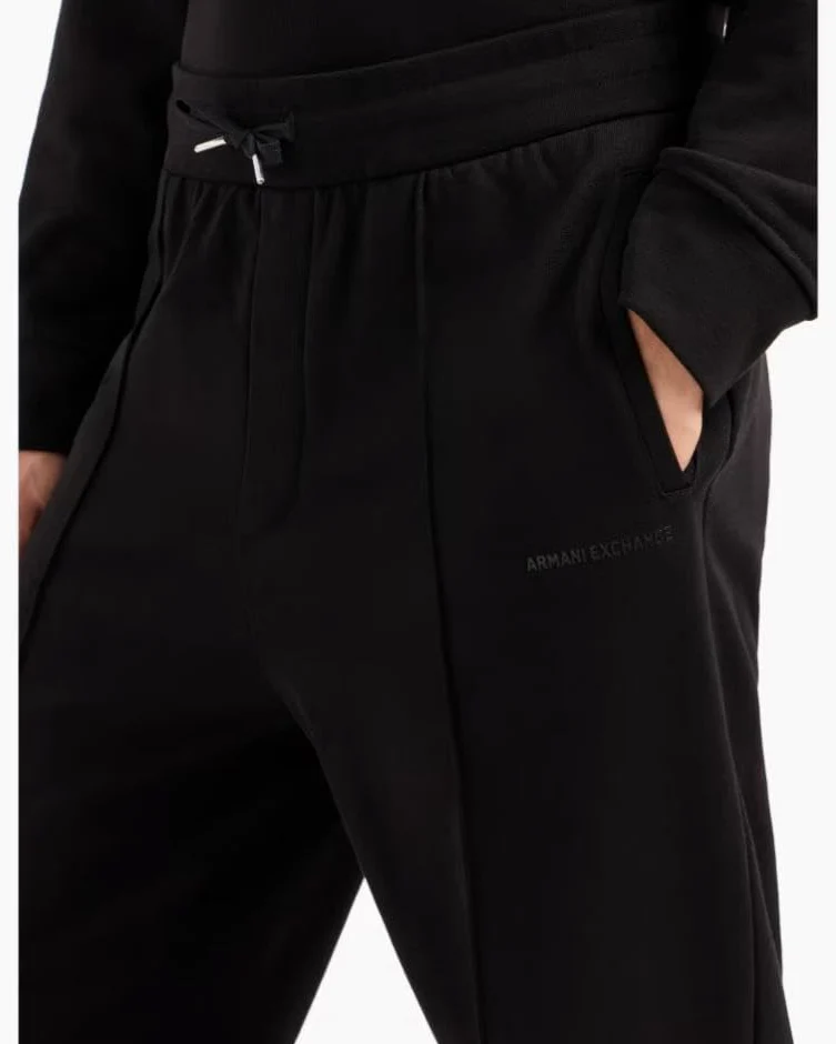 Armani Exchange The Grid, Sustainable, Printed Logo Lettering Pantalones de chándal para Hombre