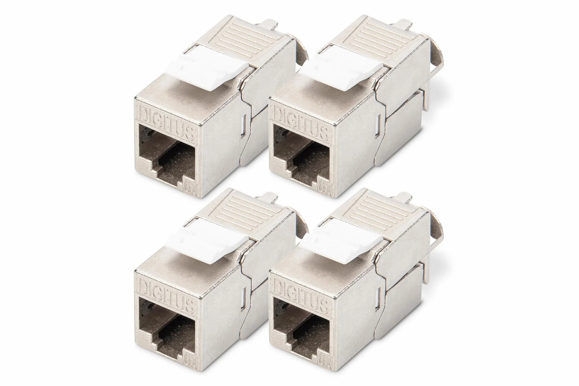 DIGITUS Módulo Keystone Cat-6A blindado RJ45 500 MHz 10GBase-T 4 unidades