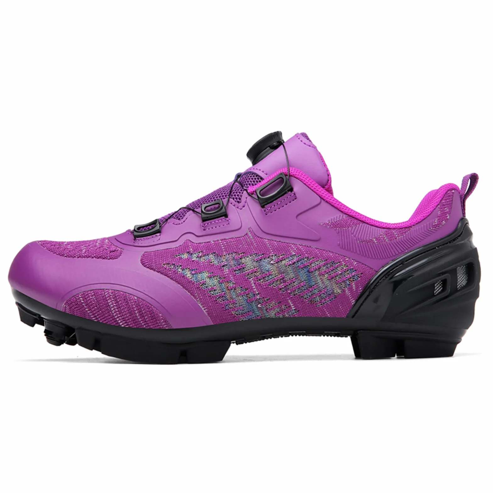 Zapatillas de Ciclismo MTB para Mujer Zapatillas de Ciclismo Compatible con Calas SPD y Pedal de Bloqueo con Cordón Rápido Zapatillas de Ciclismo al Aire Libre