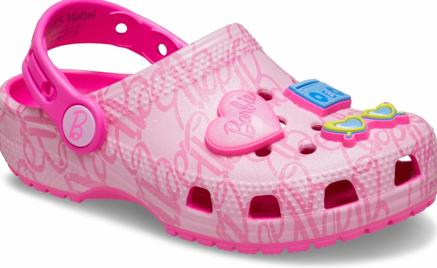 Crocs Mattel Pink Barbie Classic Clog T, Zuecos Unisex niños