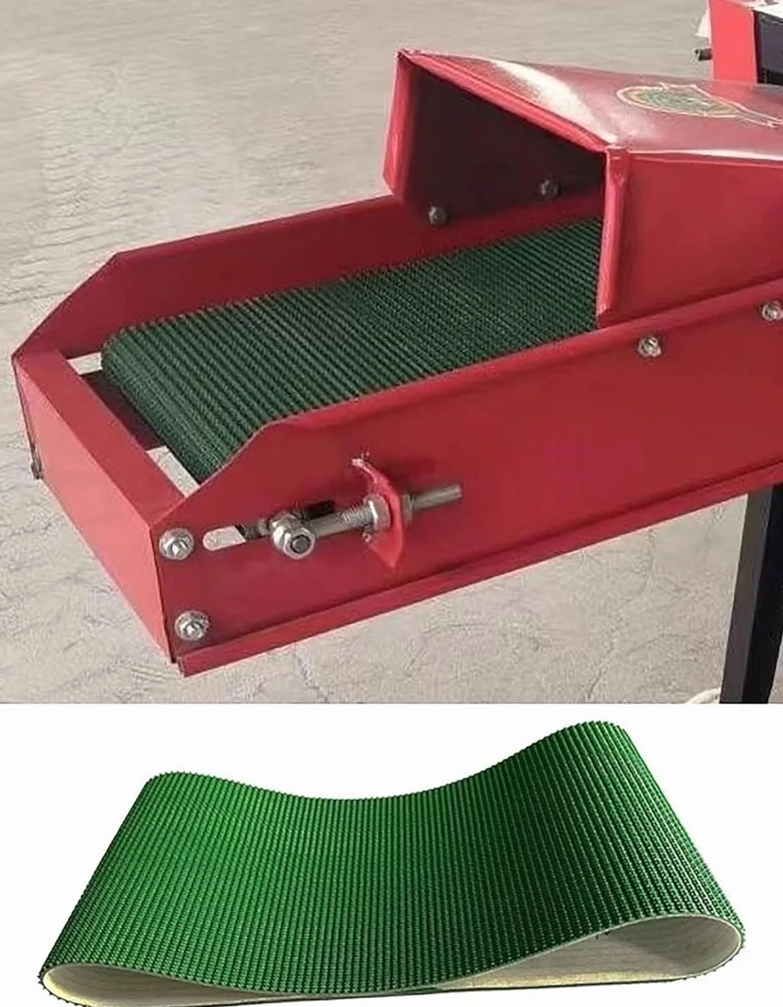 Cinta transportadora PVC 4mm 110x23cm industrial ligera