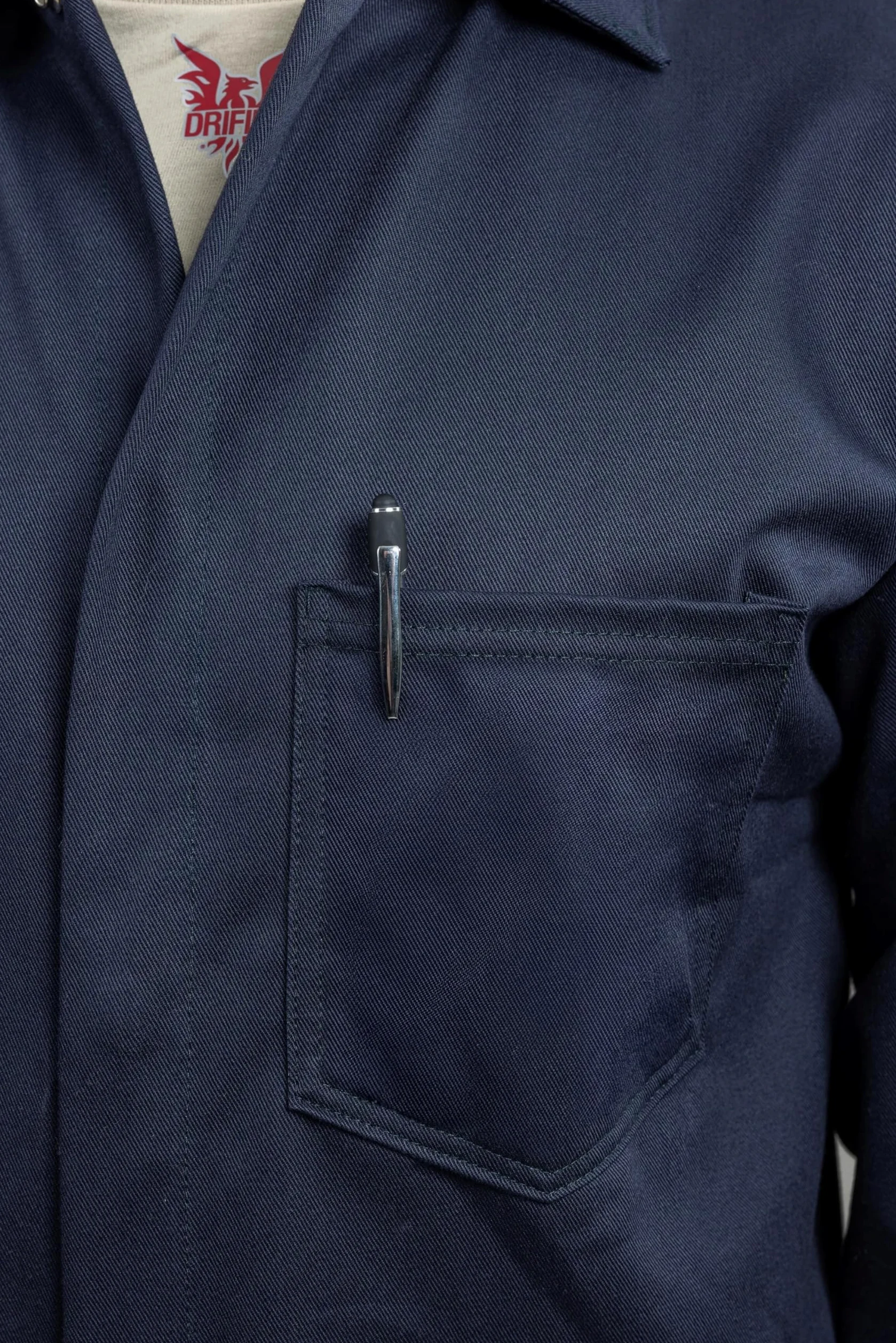 Seguridad nacional Apparel c09up hilos bata de laboratorio, 88% algodón, 12% nailon fr, azul marino