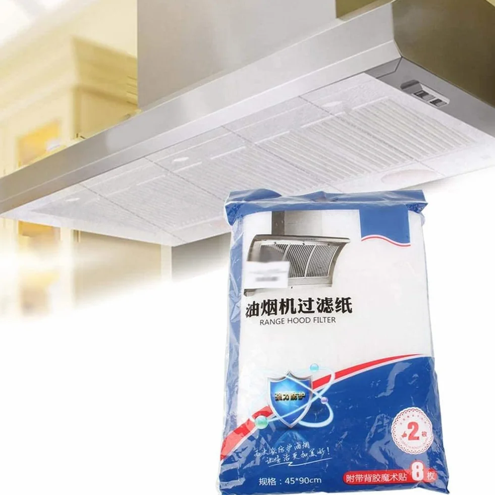 WUNDER Filtro de Grasa para Campana Extractora 2 Piezas Papel Absorbente de Aceite