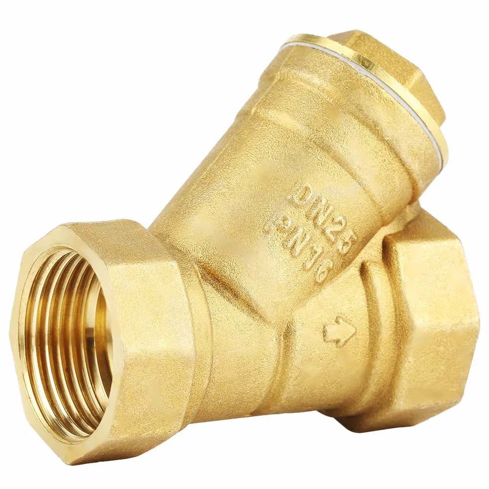 Filtro de Rosca Hembra de 1 Pulgada Latón en Forma de Y BSPP