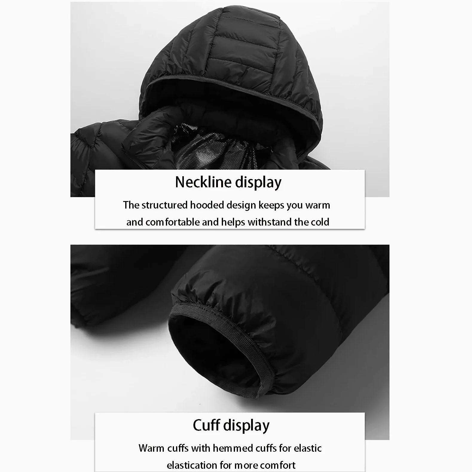 CUTTE Chaqueta Térmica Inteligente de Invierno para Hombre Resistente al Agua con Calefacción Eléctrica USB Chaqueta Acolchada Abrigo Ropa de Abrigo con Control Dual para la Fiebre