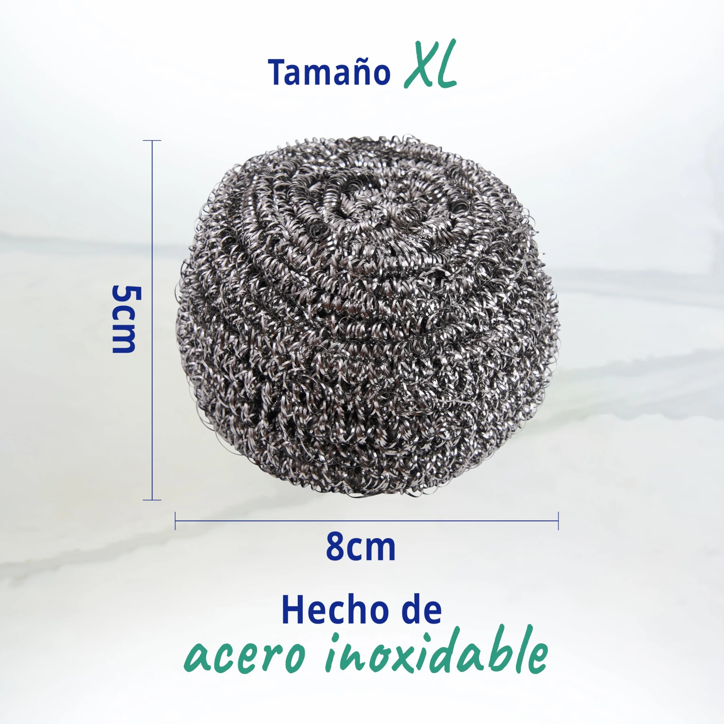Spontex Specialist Estropajos de acero inoxidable XL Paquete de 6