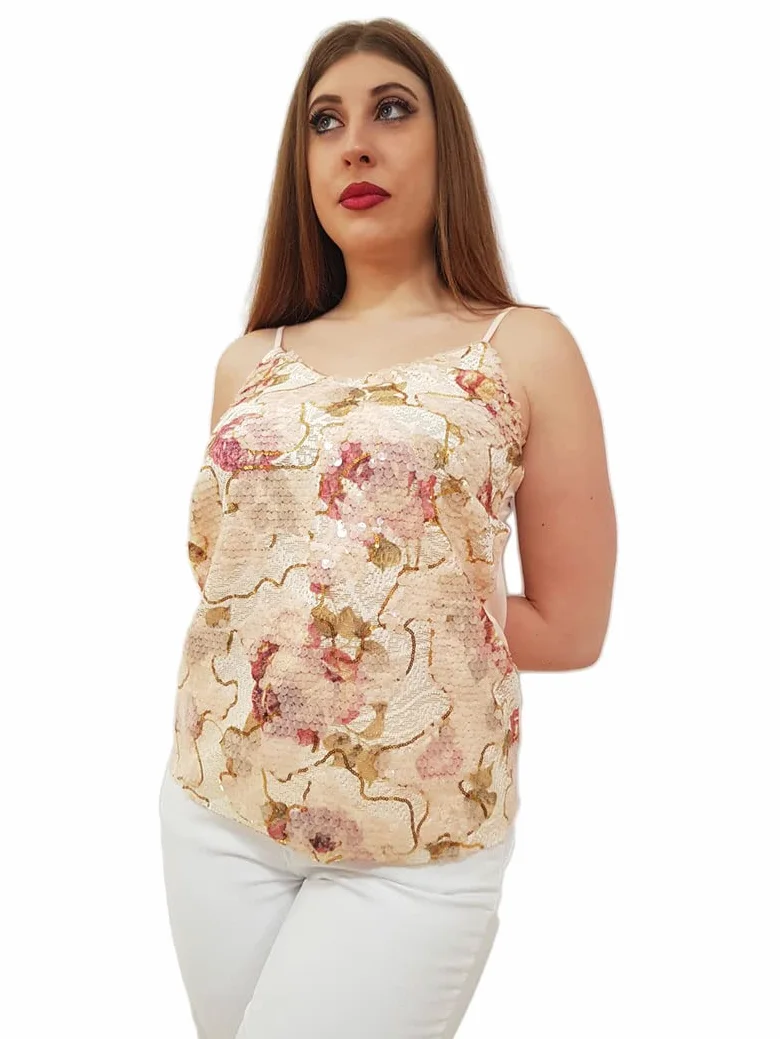 Top mujer rosa Fracominca, Rosa, Medium
