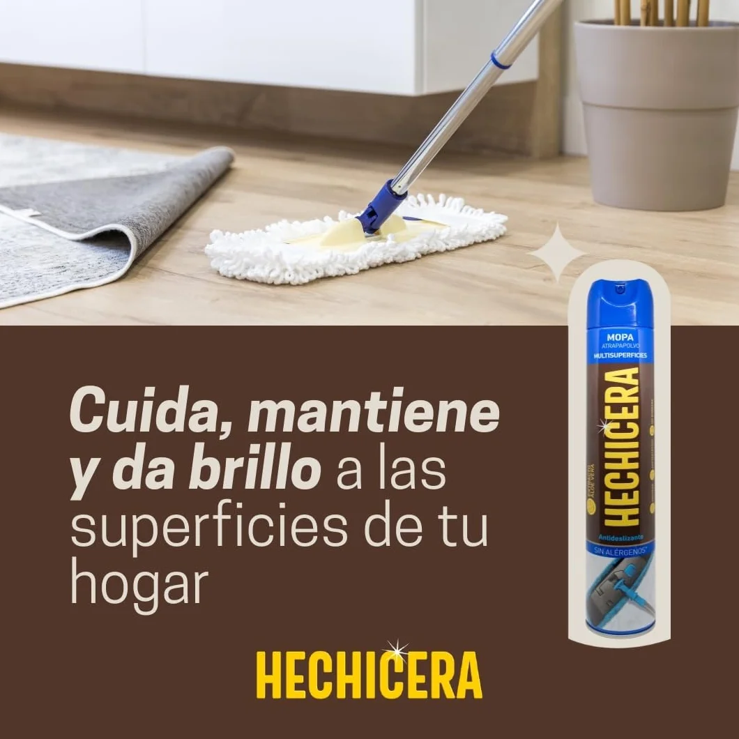 Aerosol Atrapa Polvo Multisuperficies Cera de Abeja Antideslizante 750 ml