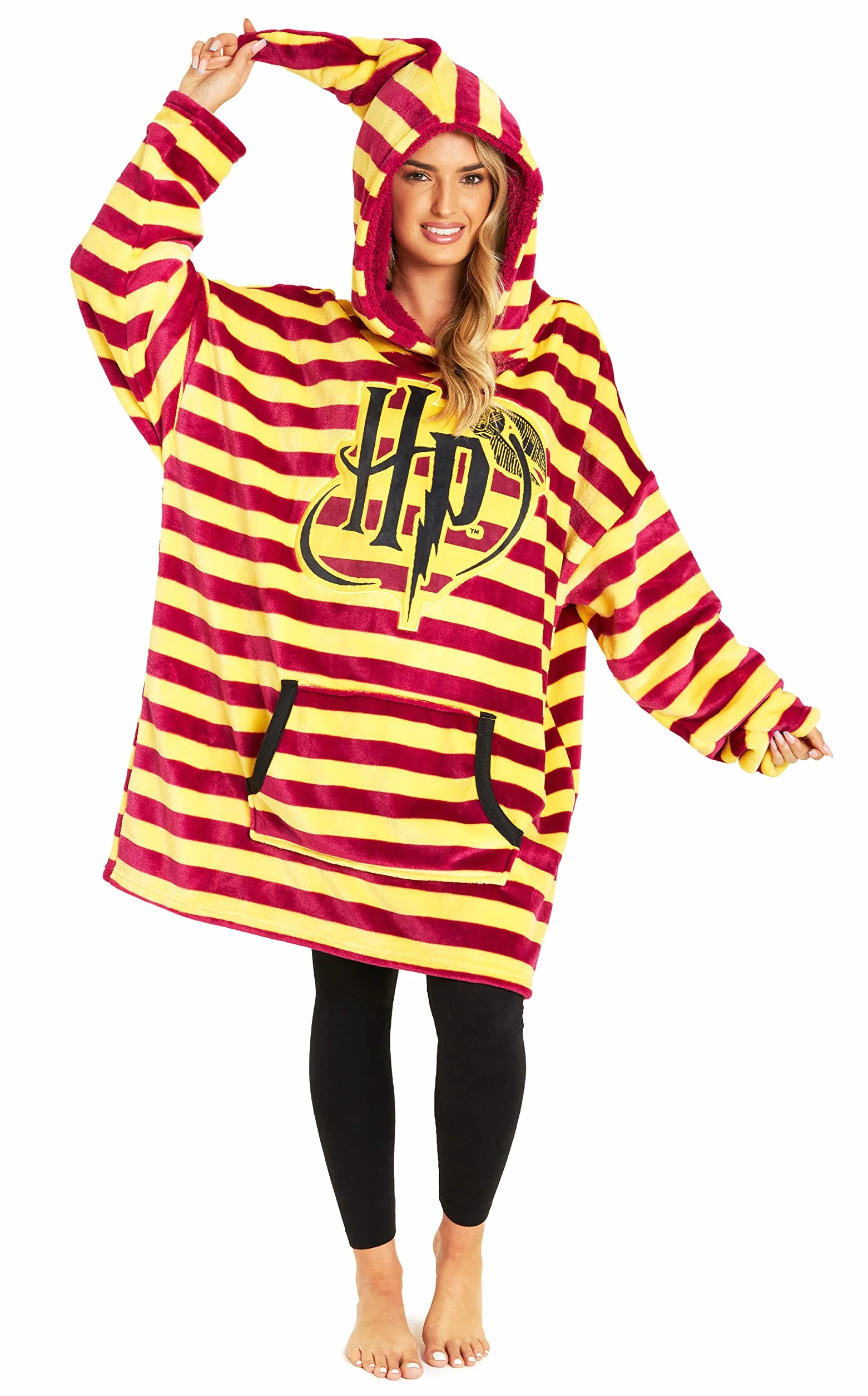 Harry Potter Sudadera Mujer Oversize Capucha Forro Polar