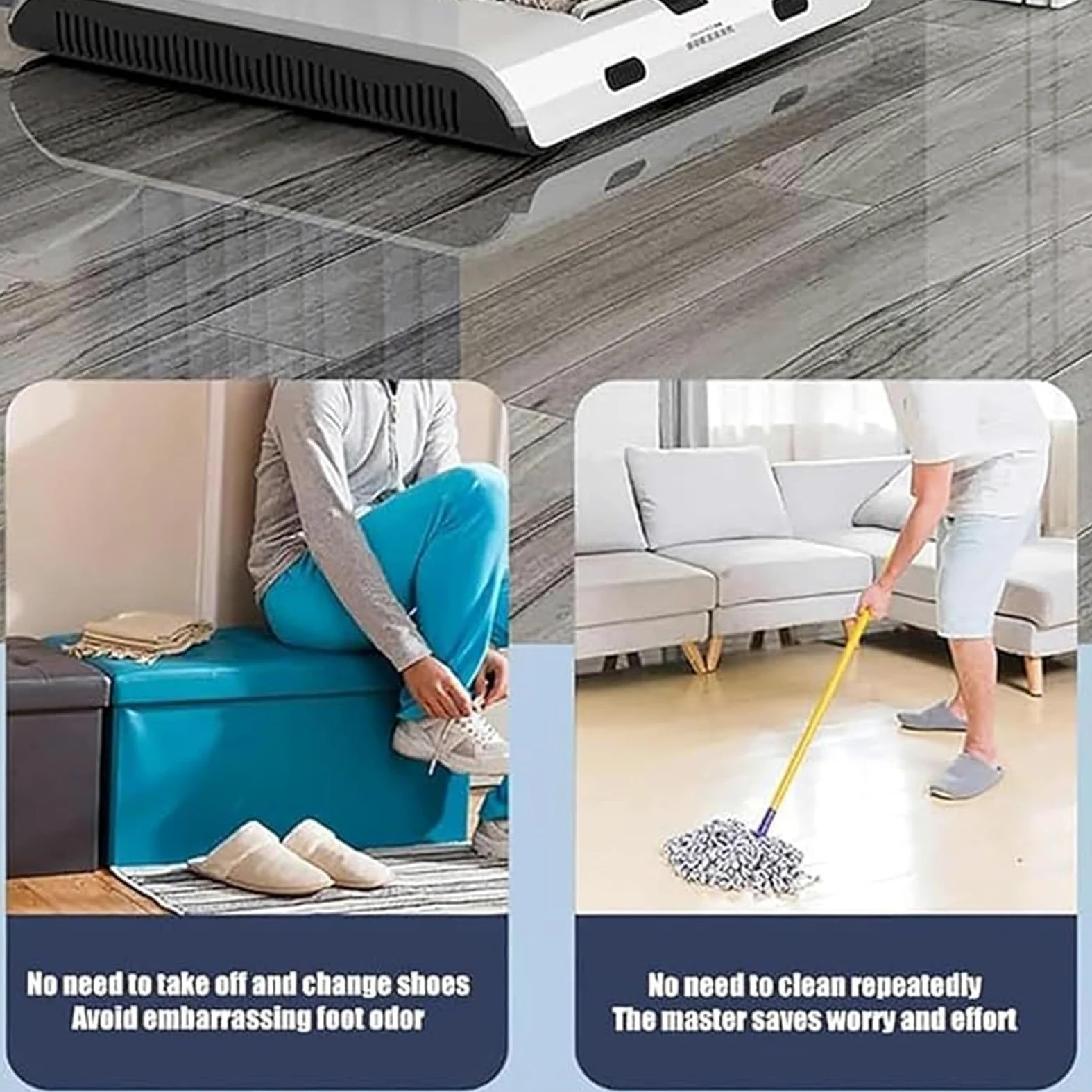 Pulidora eléctrica de zapatos de inducción, limpiador automático de suelas, succión de 1000 Pa, 260 RPM, sin agua, para botas y zapatos, oficina en casa, hotel