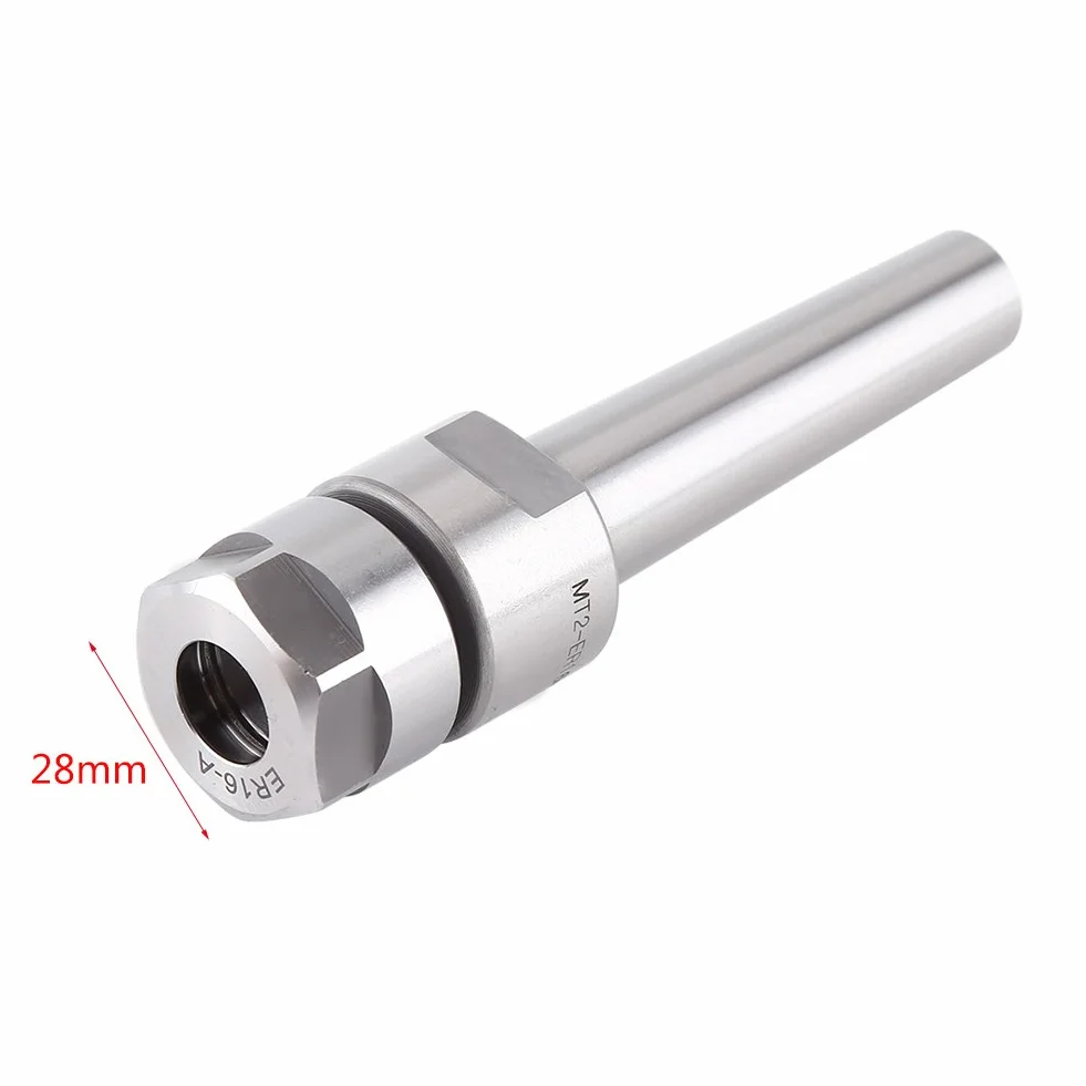 Akozon CNC MT2-ER16-50 MT2 Holder M10 Taper Collet Holder Herramientas de fresado