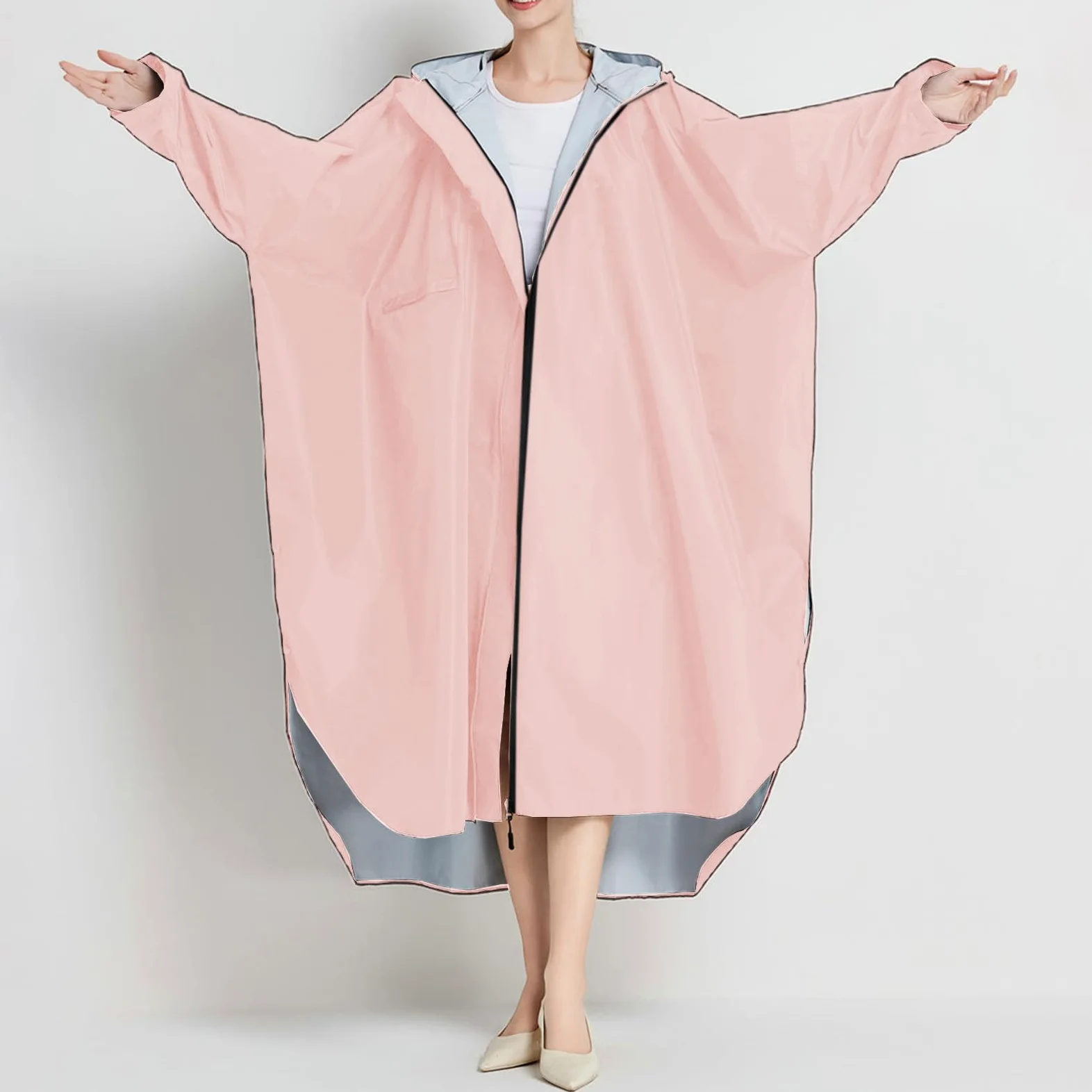 Genérico 2026 Chubasquero Poncho de Lluvia para Adultos, Unisex, Largo, Impermeable Exteriores con Capucha, Material, Ligero, Moderno, Ciclismo, Senderismo y Viajes. Amazon ES