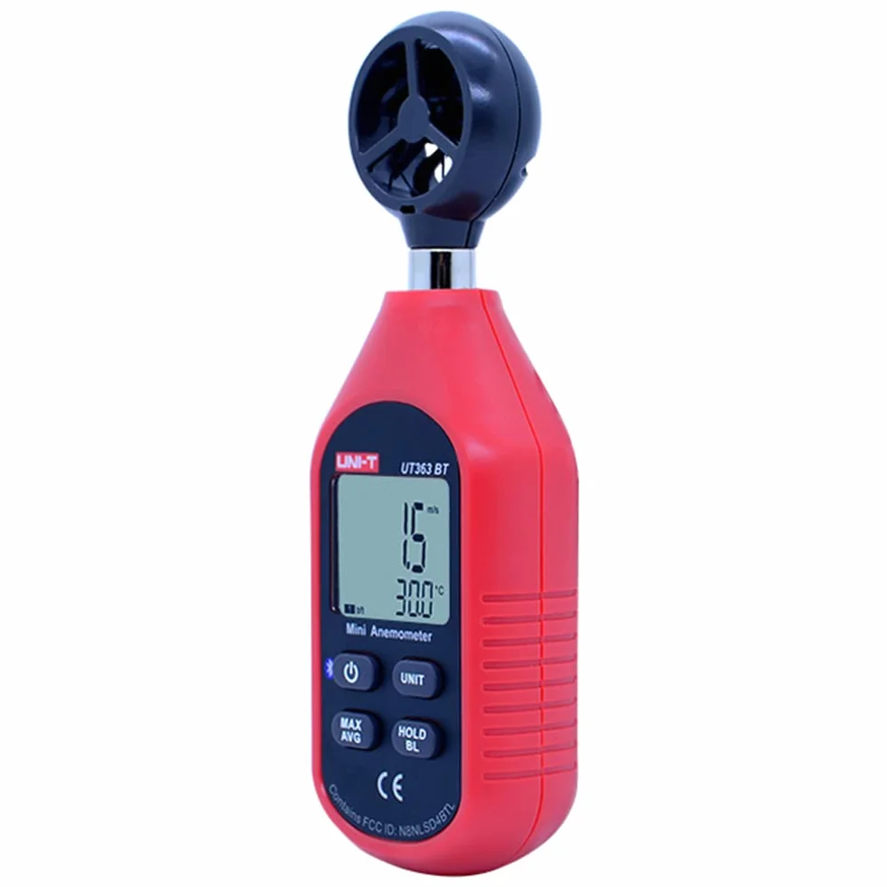 UNI-T UT363BT Mini Anemómetro Bluetooth 0-30m/s -10°C-50°C