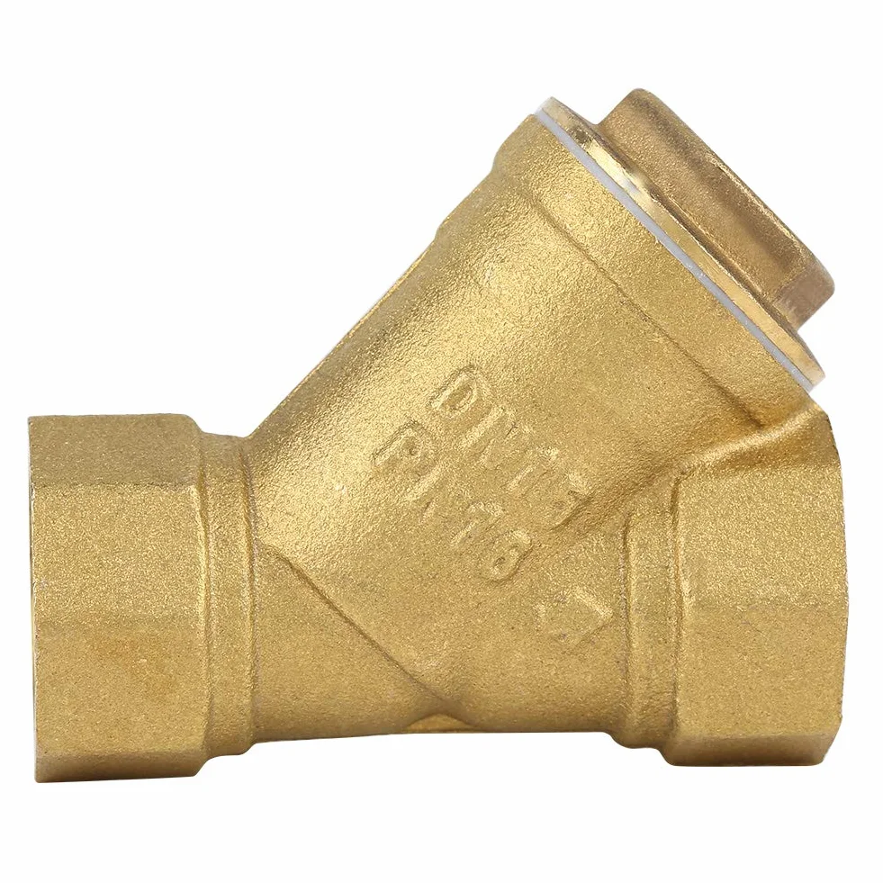 Filtro de Latón 1/2" BSPP Rosca Hembra Válvula en Y Separación Agua Aceite DN15