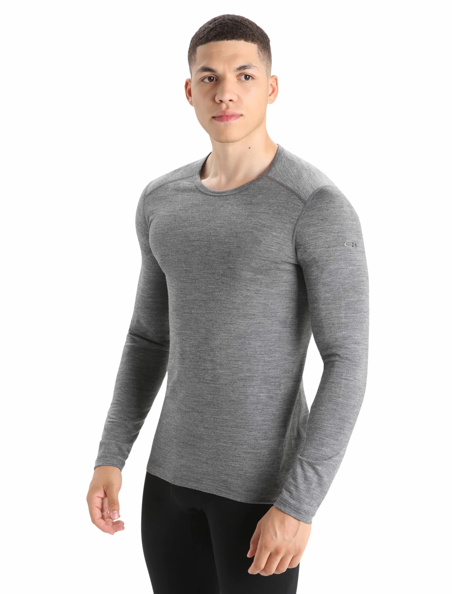 Icebreaker 200 Oasis Camiseta Térmica de Manga Larga para Clima Frío Capa Base Hombre (Pack de 1)