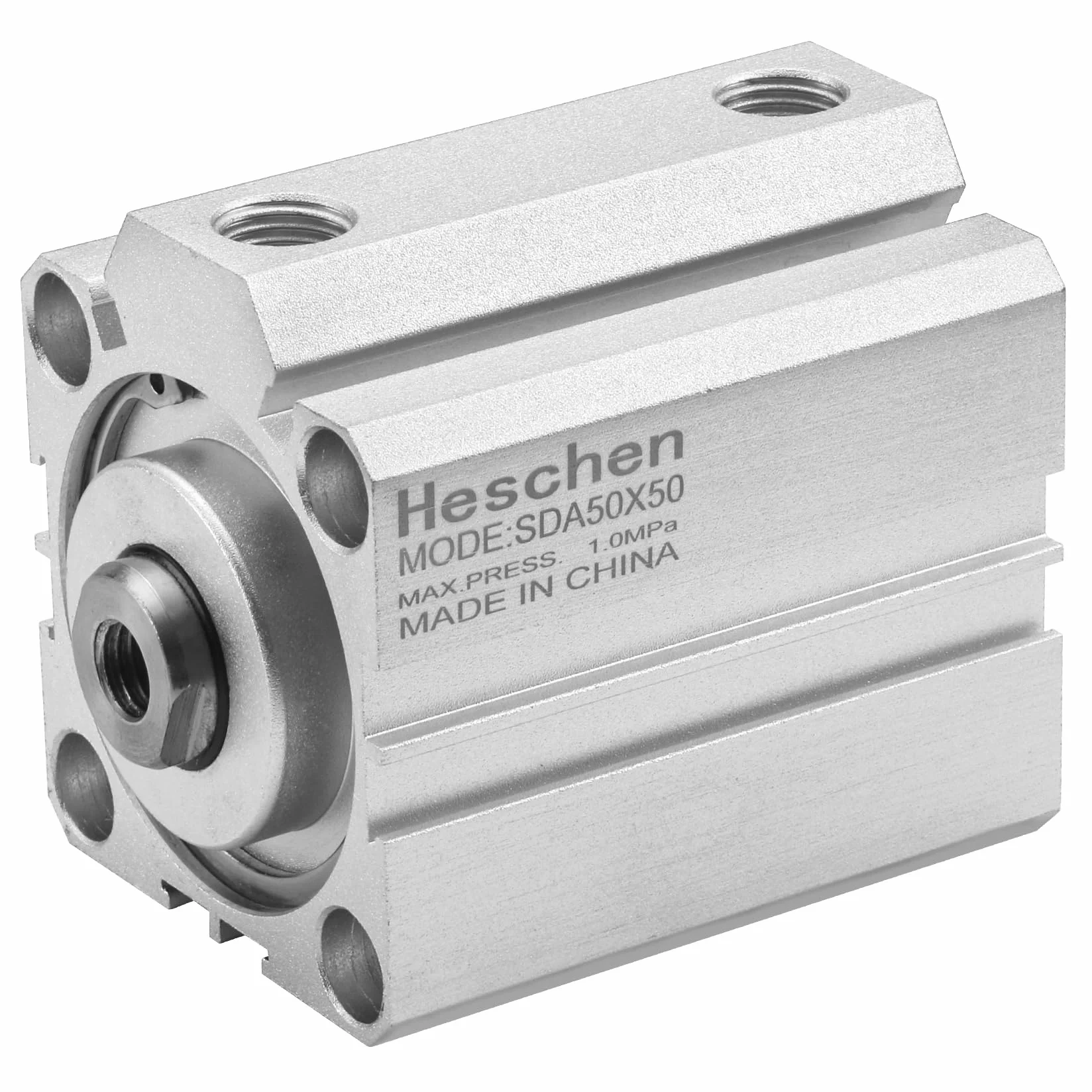 Heschen Cilindro Neumático Compacto SDA 50-50 Doble Efecto 50mm Carrera 1/4 PT