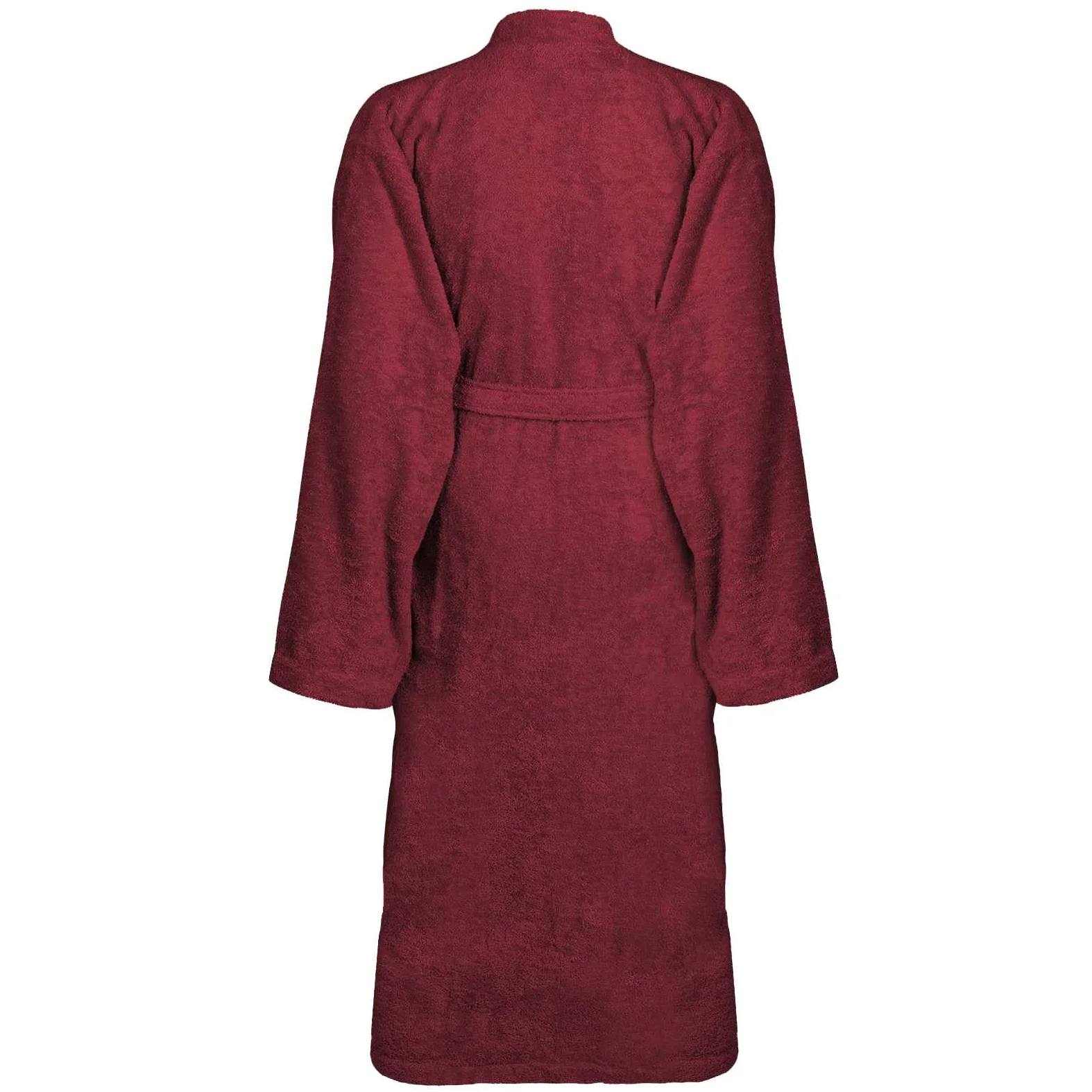 Albornoz KINN Rojo XXXL de 100% algodón con cinturón ajustable, absorbente y mullido, bata de casa para hombre y mujer, ideal para sauna, spa y baño