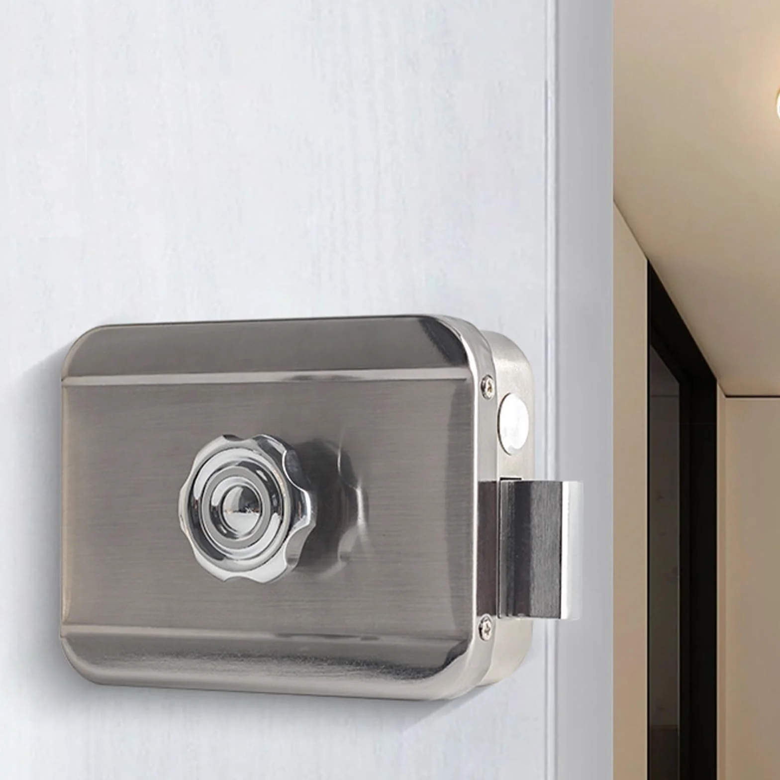 Cerradura de puerta electrónica invisible inteligente con control remoto para seguridad del hogar