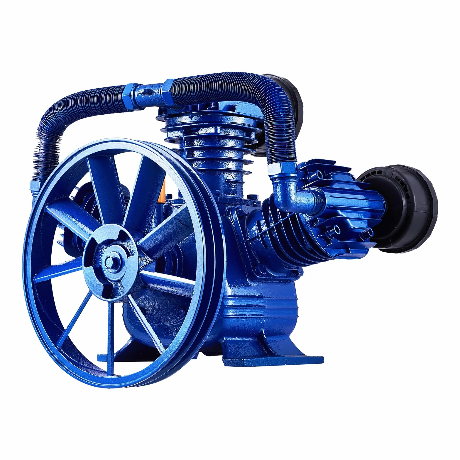 VEVOR Cabezal de Bomba de Compresor de Aire, 10 HP, 17,5 CFM, 185 PSI, Doble Etapa, Hierro Fundido