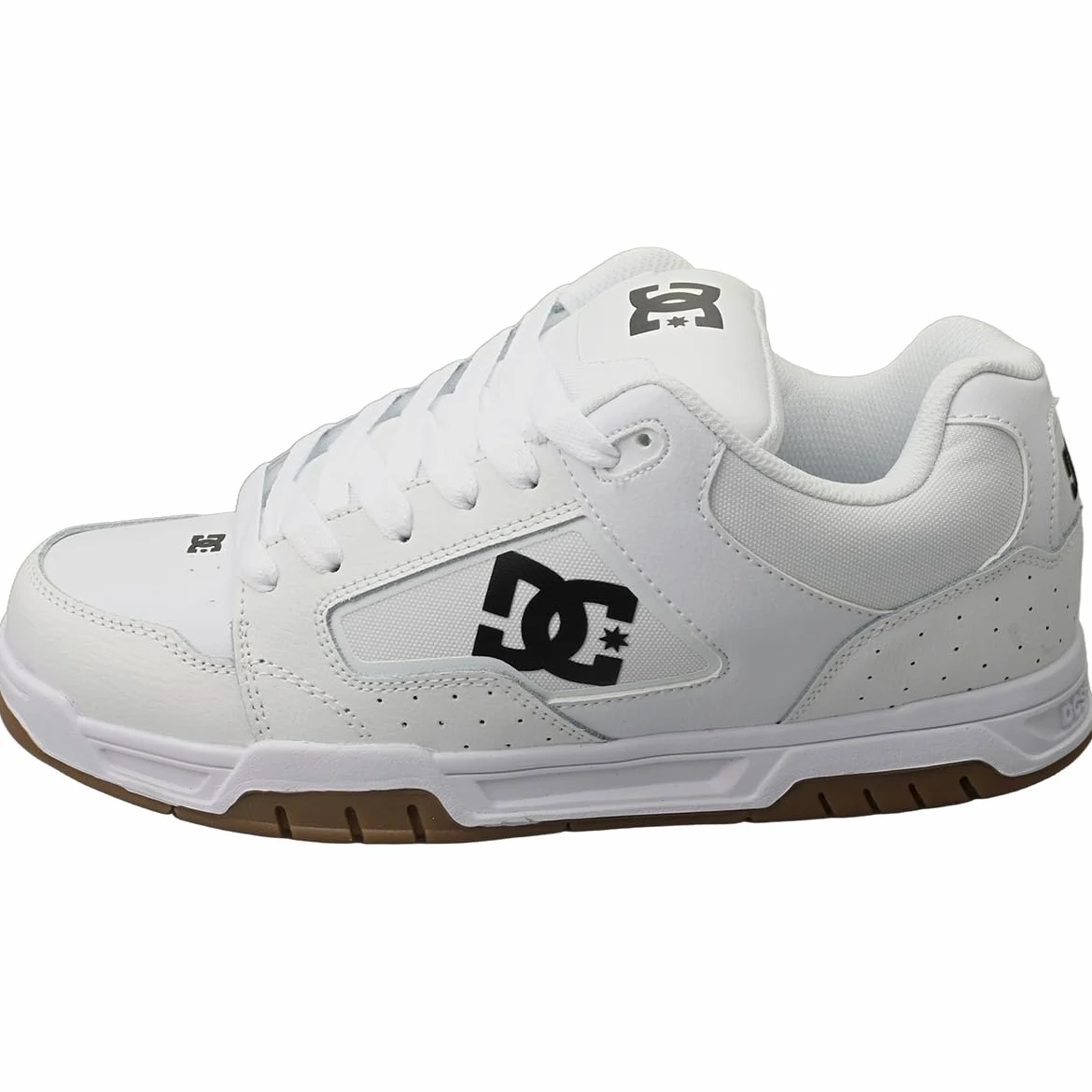 DC Shoes Coiler - Zapatillas de skate para hombre, color blanco/negro/chicle