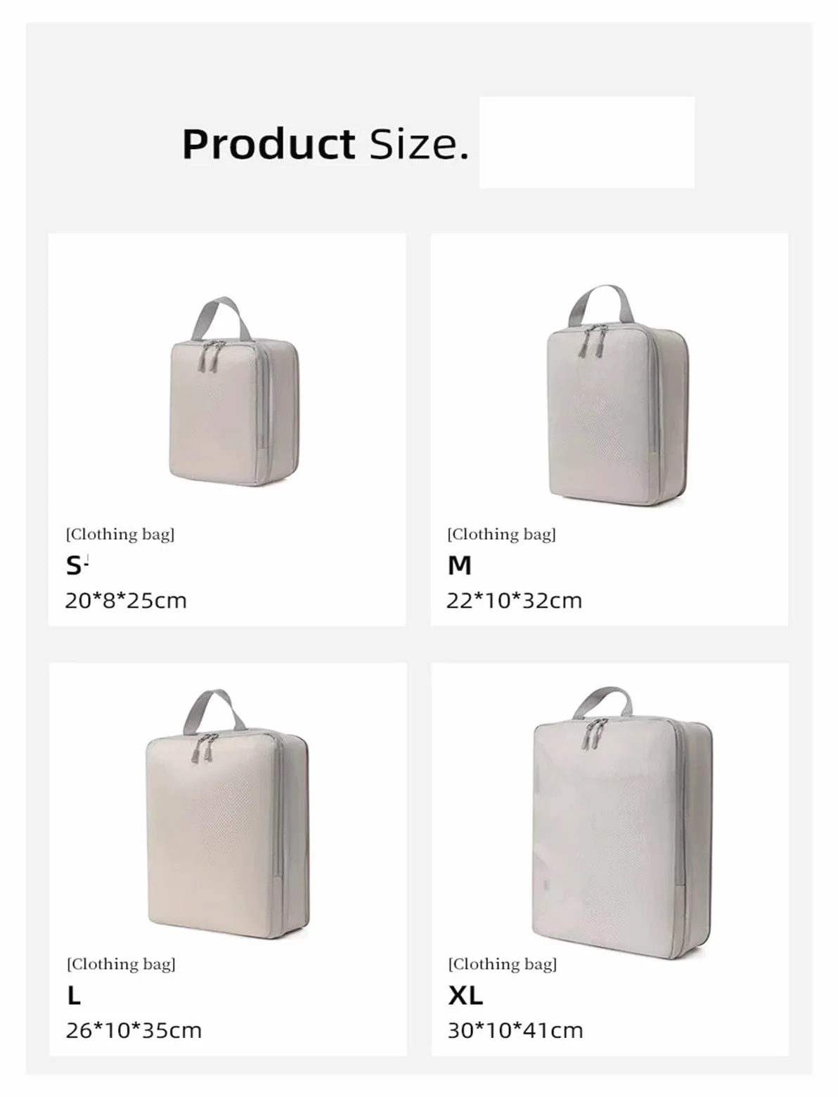 Organizador Maleta Juego de 6 bolsas viaje comprimibles con forma cubo, impermeables, nailon, portátiles, organizador equipaje for bolso(6pcs BEIGE)