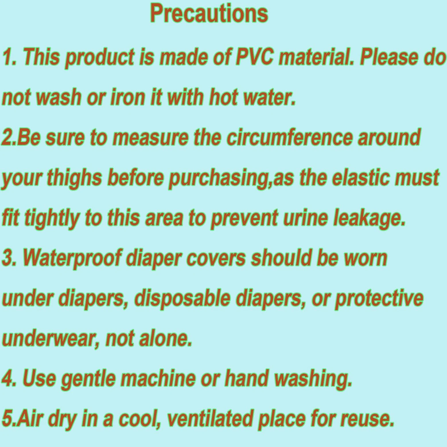 Braguitas Unisex para La Incontinencia, De Talle Alto, Transparentes, Extra Grandes E Impermeables, Cubrepañales para Adultos Tipo Hospital, Plástico LavableGreen,7XL