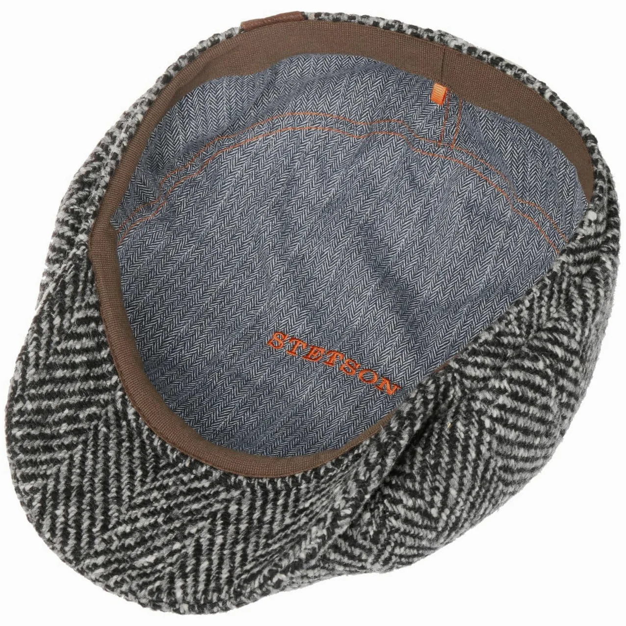 Stetson Gorra Chata Hatteras - Gorra con Visera Mujer/Hombre - 100% Lana Virgen - Gorra Plana con Forro de algodón - Gorra de Lana otoño/Invierno