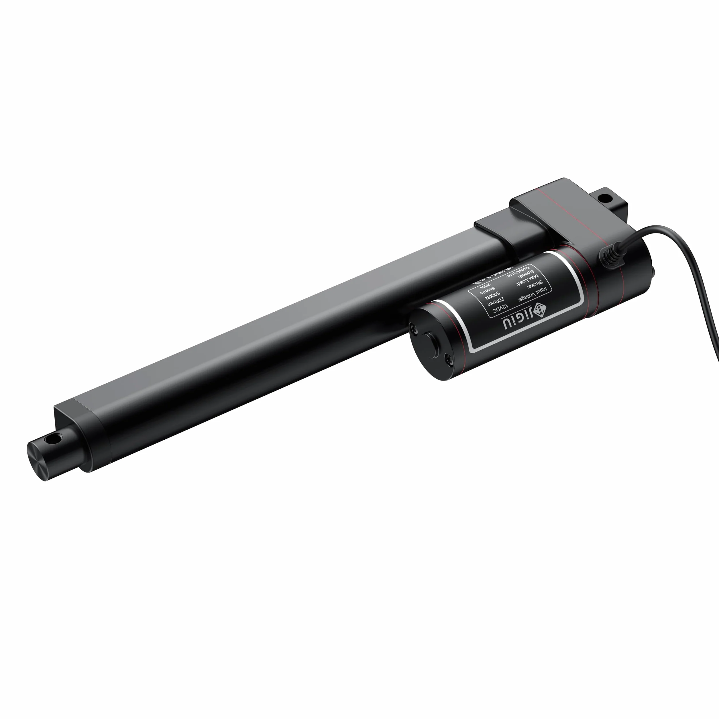 JiGiU 200mm 12V Actuador Lineal 660lbs 3000N 5mm/s IP65