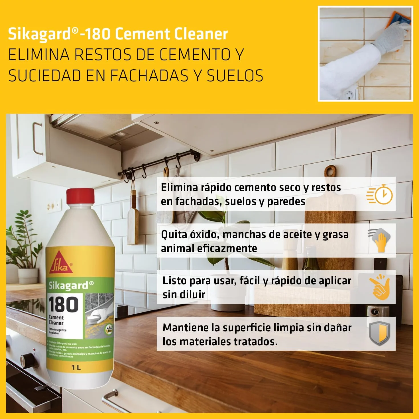 Sikagard-180 Cement Cleaner 1 l Azul