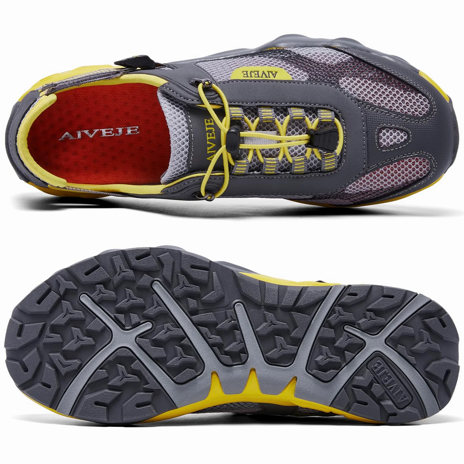 Zapatos de agua para hombre, antideslizantes, de secado rápido, para verano, al aire libre, senderismo, atletismo