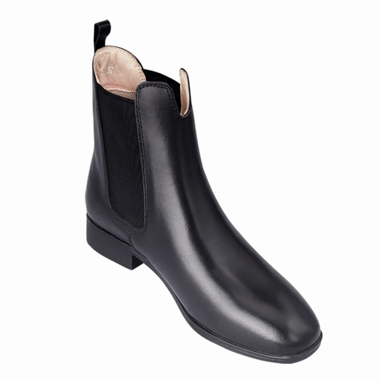 LEBEE Botas de montar a caballo Botas de jogging de piel de vaca Botas de montar,Black-40