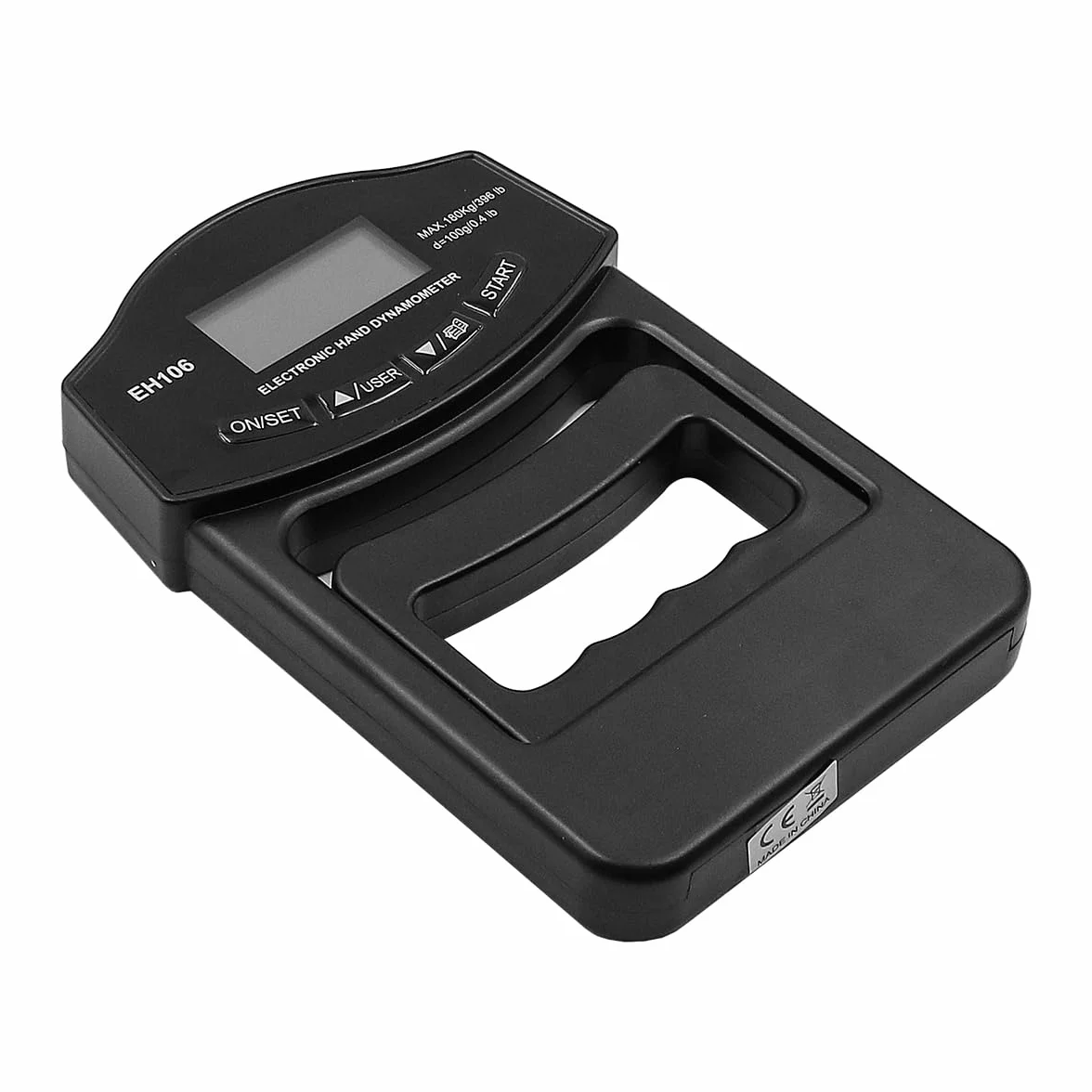 Dinamómetro de Mano Digital Probador de Fuerza de Agarre 396 Libras USB Recargable Pantalla LCD