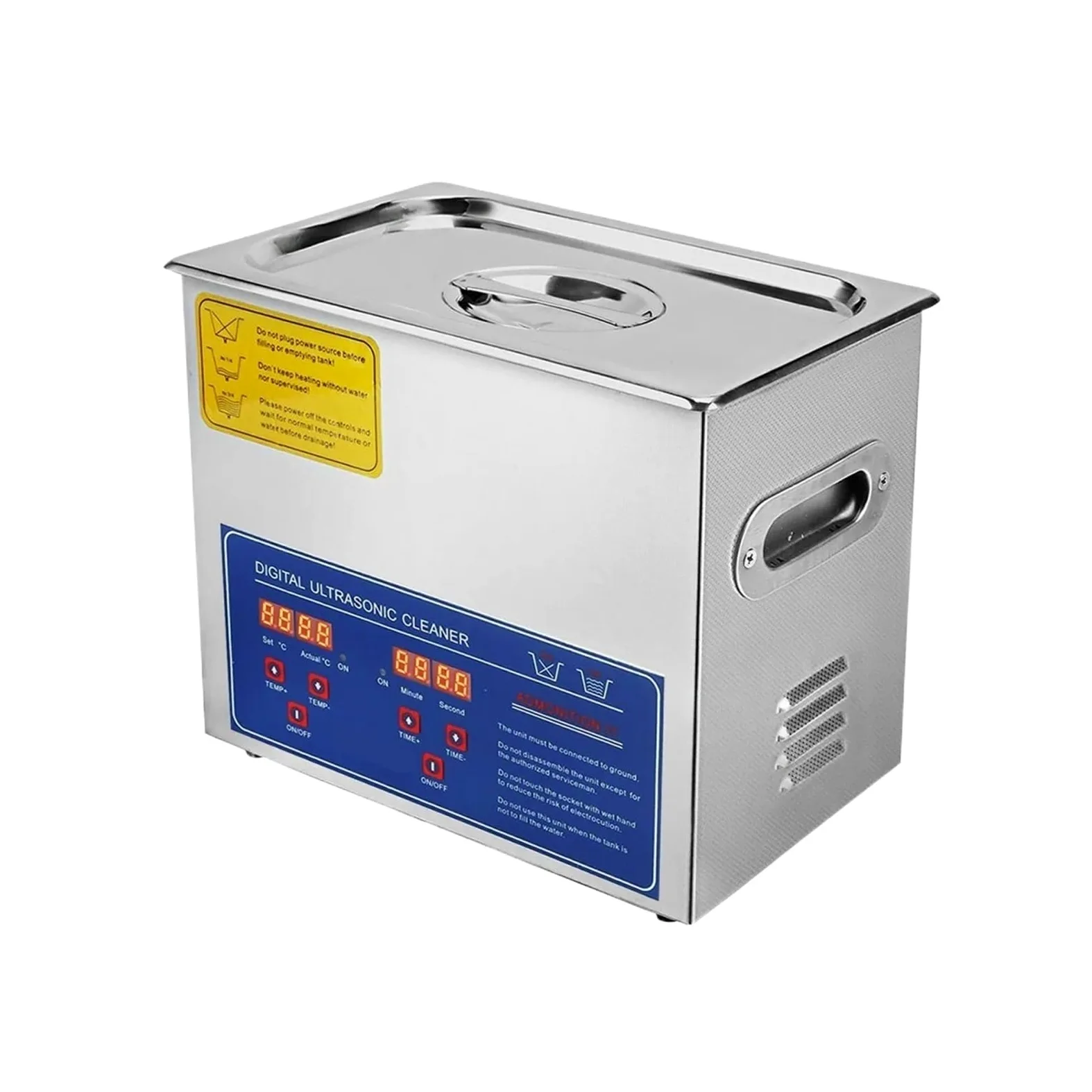 MáQuina Limpiadora UltrasóNica Limpiador Ultrasónico Con Temporizador Digital De 2 L, 3 L, 6 L, 10 L, 15 L, 22 L Y 30 L For Baño De Acero Inoxidable, Máquina For Limpiar Joyas, Gafas Y Relojes(3L)