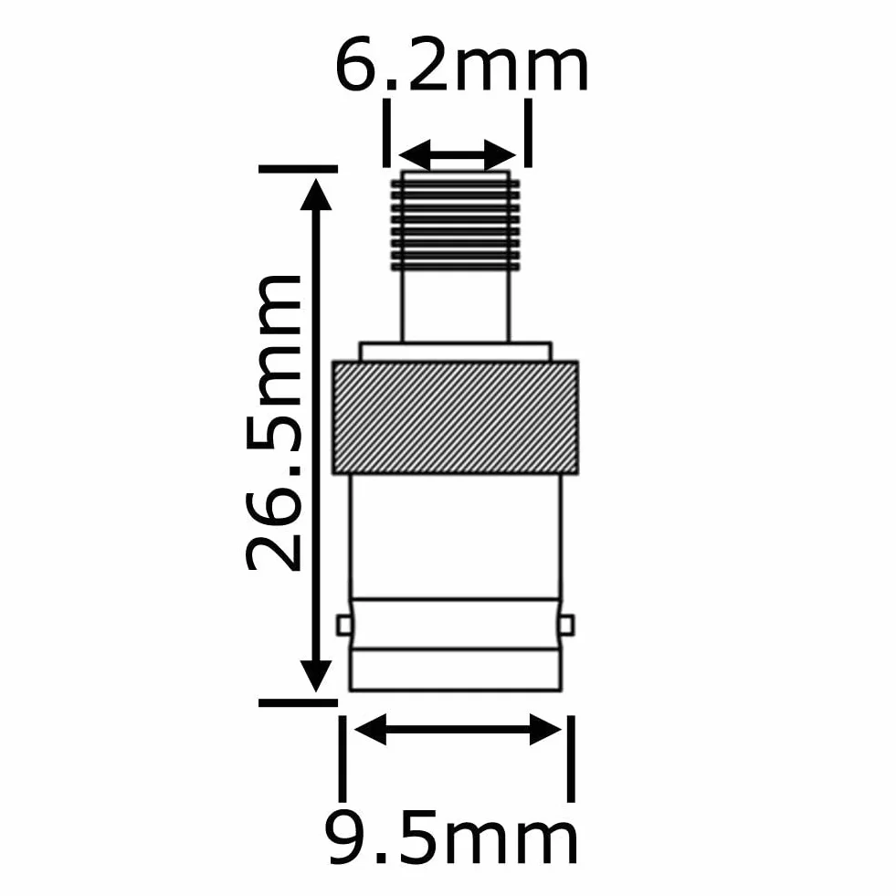 Adaptador SMA Hembra a BNC Hembra para SDR Ham Radio Baofeng UV-5R UV82 V-5R5