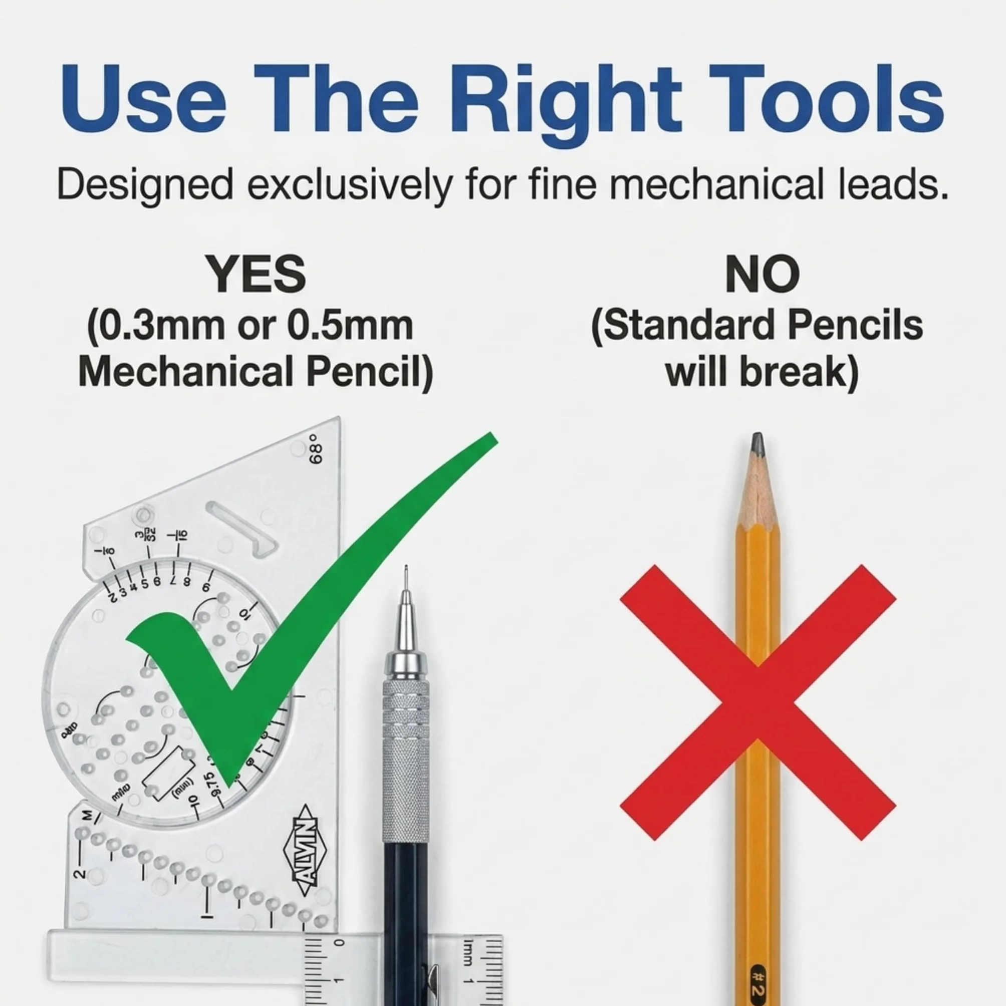 ALVIN AL666 Guía de letras y plantilla de reglas, herramienta multiusos para dibujo, diseño y arquitectura, ideal para estudiantes y profesionales, 3.88 pulgadas de largo x 2.38 pulgadas de alto