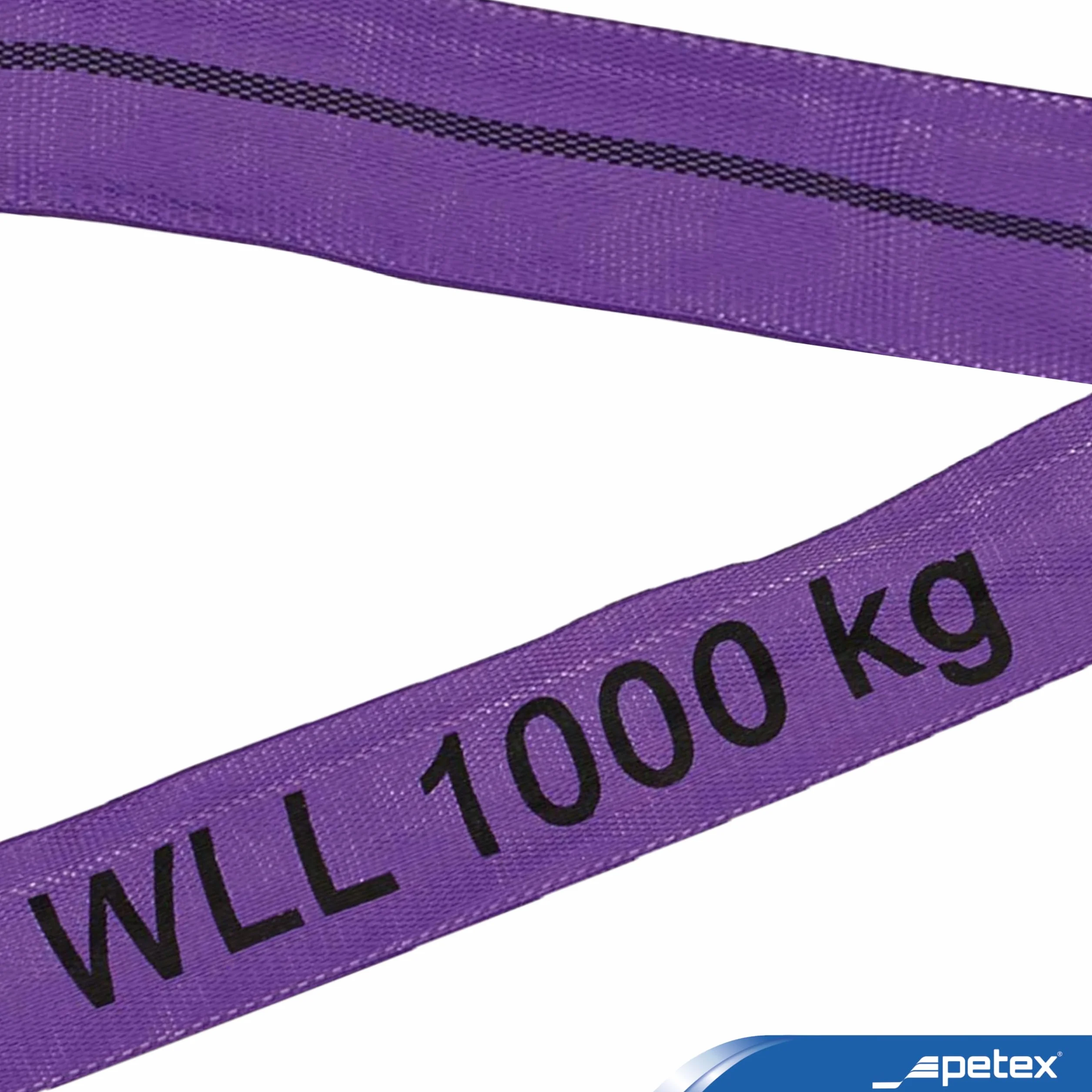 PETEX WLL Eslinga redonda 1000 kg 1 m DIN EN 1492-2 morado