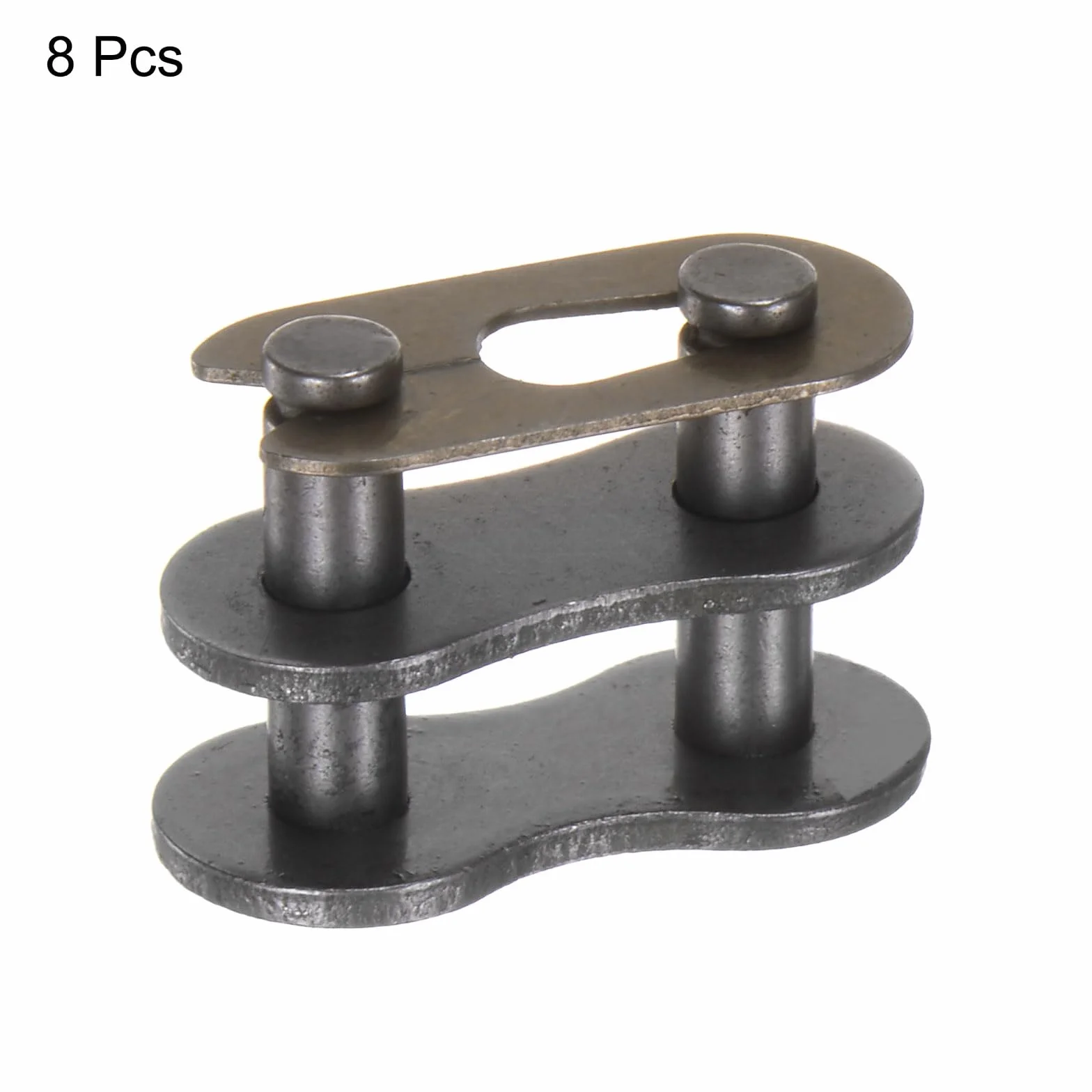 QUARKZMAN 8 Piezas Enlaces Conectores Cadena Rodillos 10B-1 Paso 15.875mm Acero Carbono