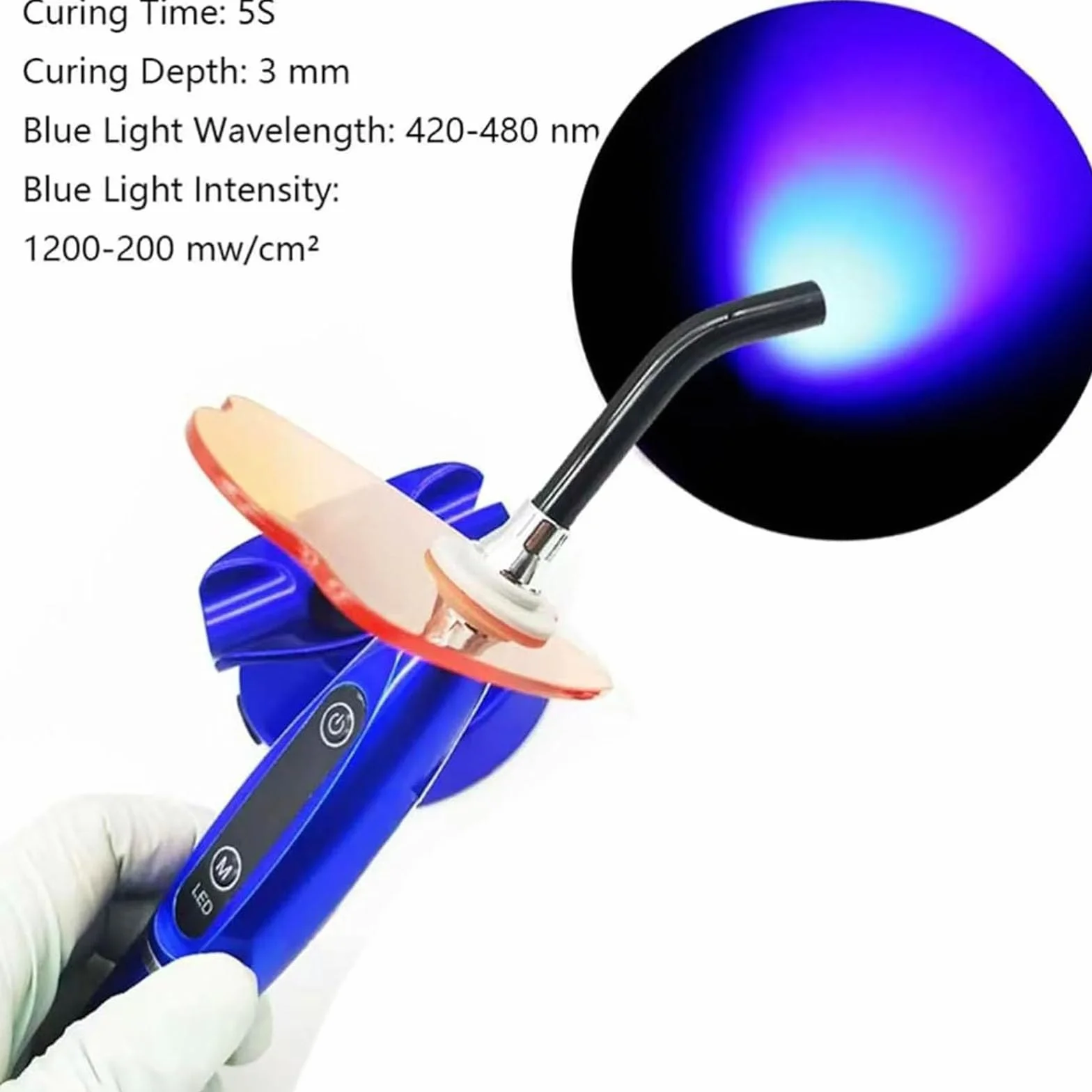 Kit de gemas de dientes - Máquina de curado UV LED con modos de flash ajustables