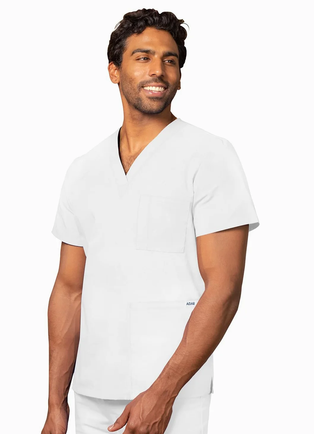 Adar Casaca médica Unisex - Casaca Sanitaria con Cuello en v