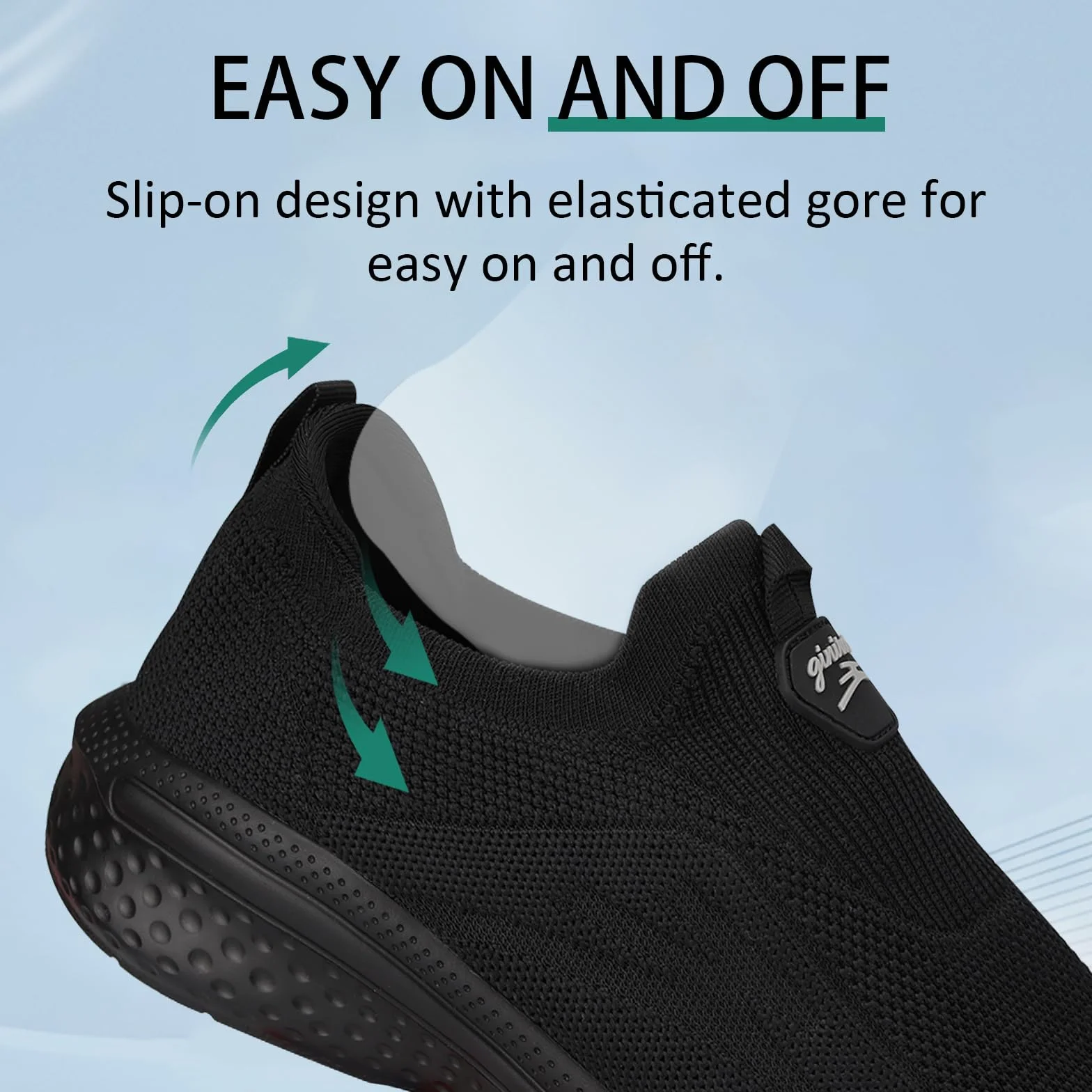 Giniros Zapatillas de Deporte Slip On Zapatillas Running Hombre Correr Jogging Caminar Bambas Gimnasio Fitness Atlético Tenis Trabajo Sneakers Ligeros Transpirables Zapatillas Deportivas Hombre