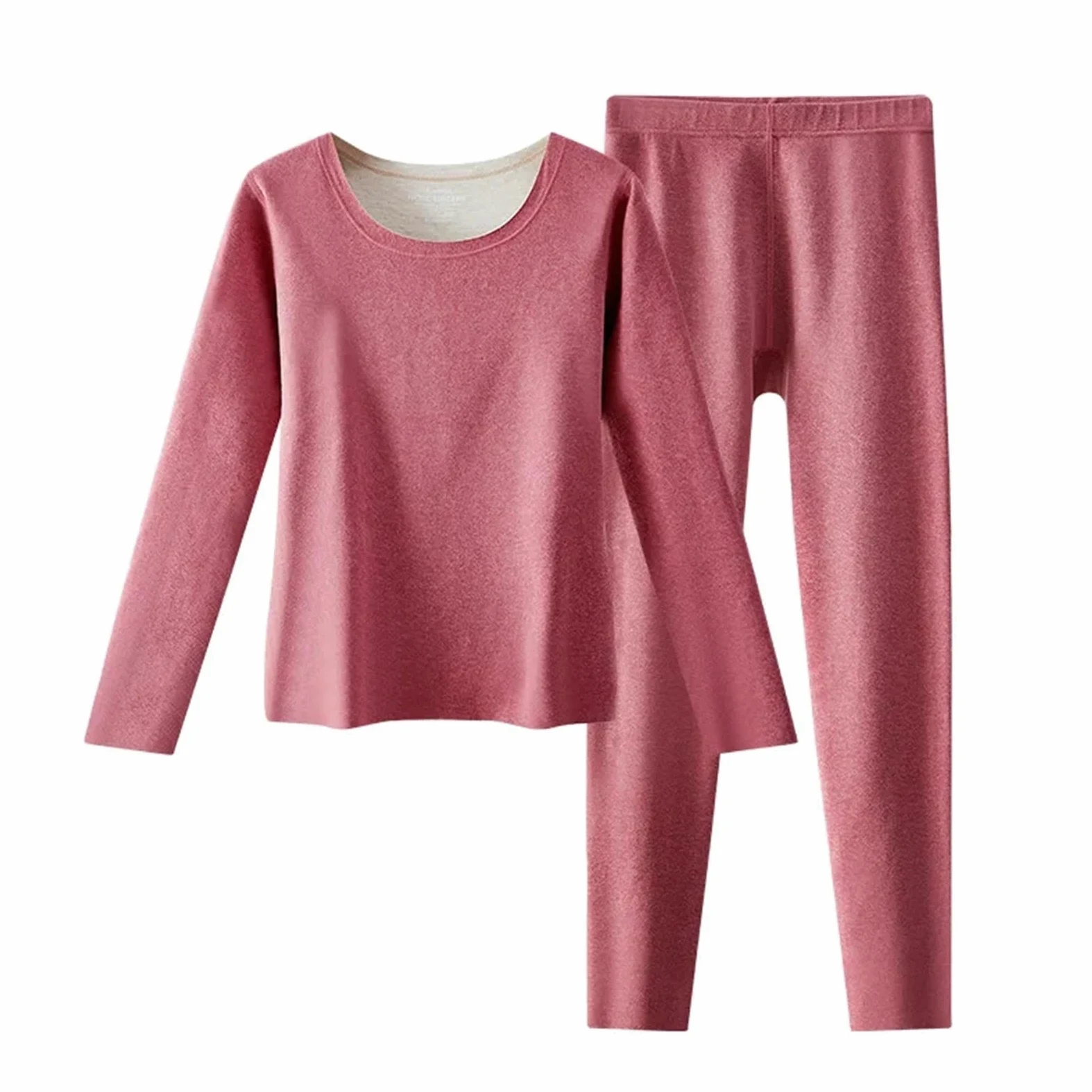 Conjunto de Ropa Interior térmica Lana y Seda cálida for Mujeres Mayores, Base calefactora otoño-Invierno, Calzoncillos Largos Gruesos para Esquí,Moto