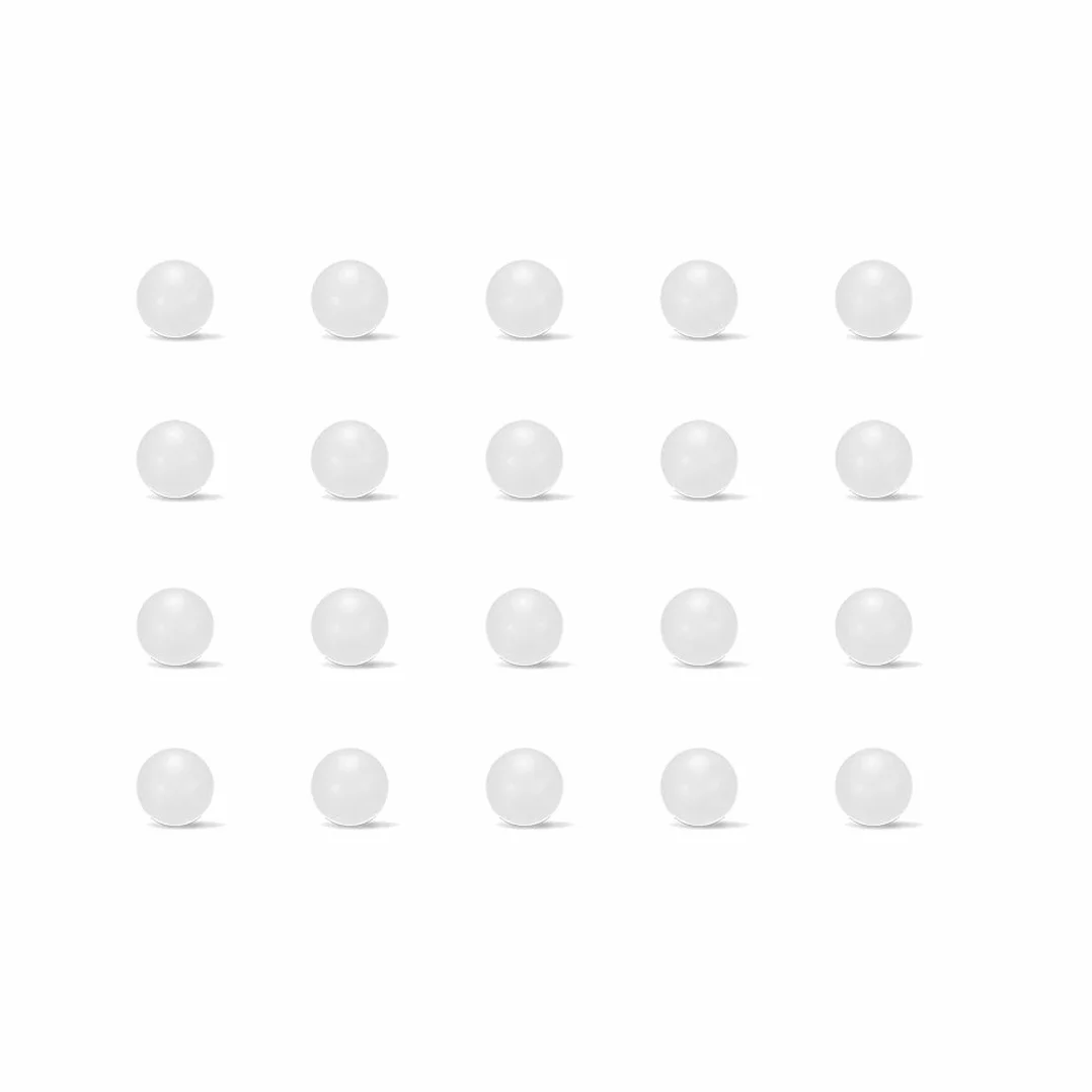 Bolas de plástico sólido de PP de 7mm, Rodamiento de bolas de precisión 100 unidades