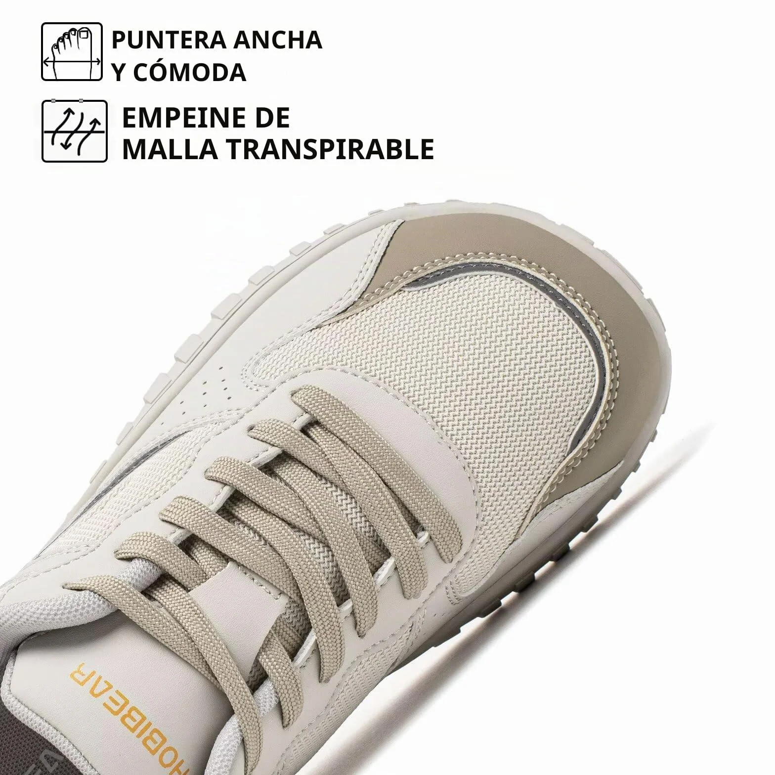 HOBIBEAR Zapatos Barefoot para Mujeres y Hombres | Caja de Dedos Ancha | Zapatillas Cómodas para Correr en Senderos