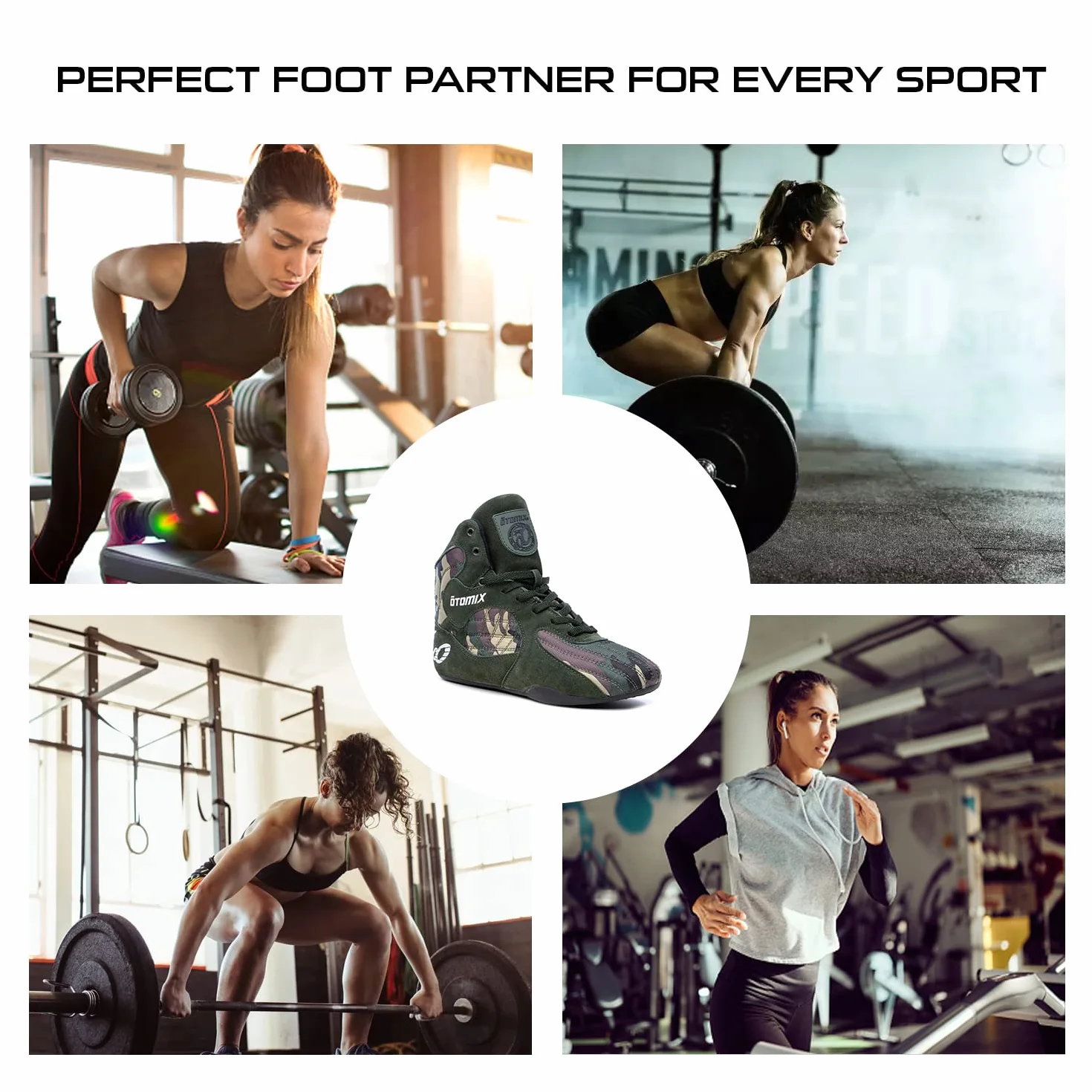 Otomix Stingray Bodybuilding, Chaussures d'haltérophilie pour Hommes et Femmes – durables et légères