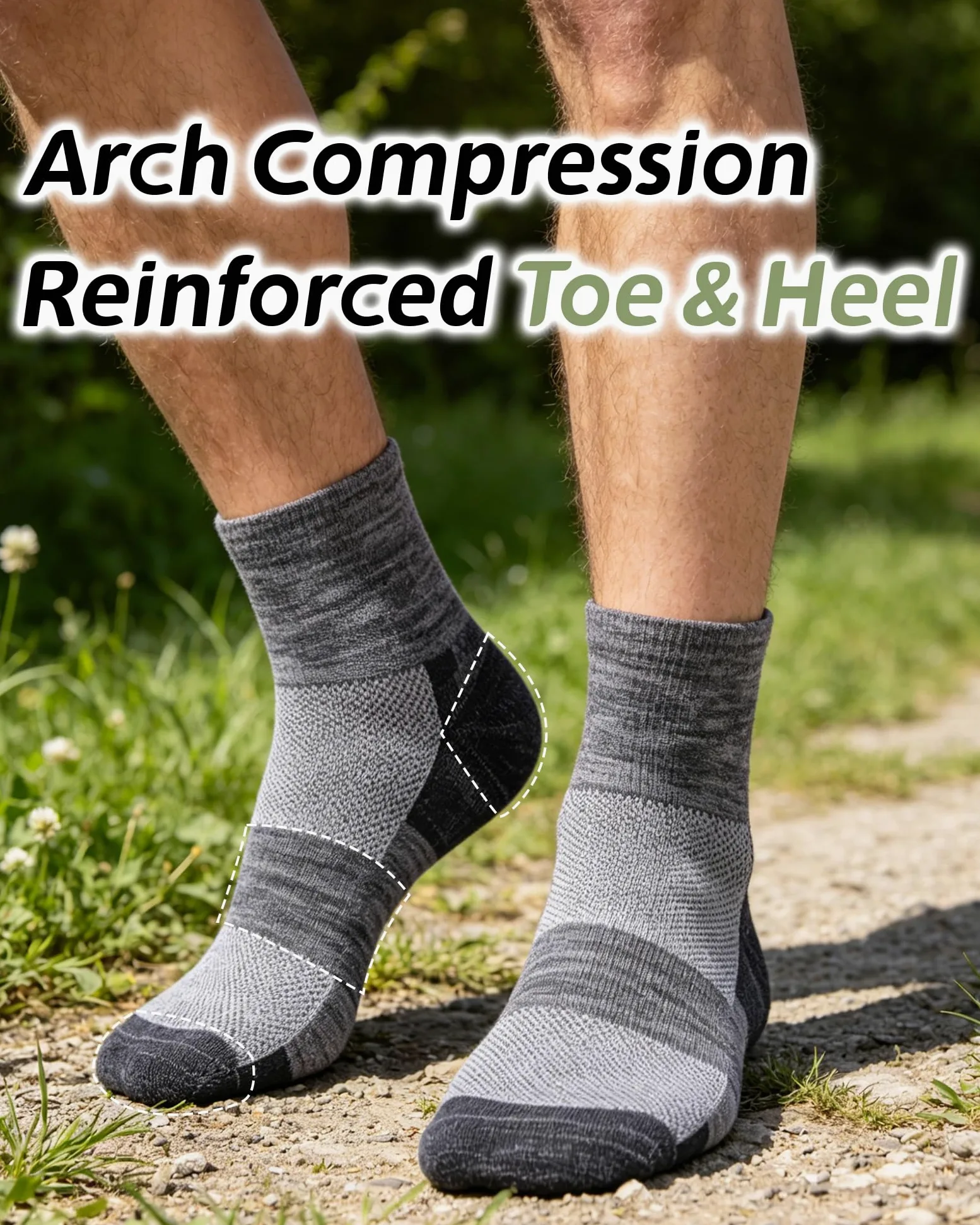 Calcetines de lana merino 90% para hombres y mujeres, calcetines de tobillo suaves y finos para atletismo, correr, senderismo, ciclismo, 3 pares