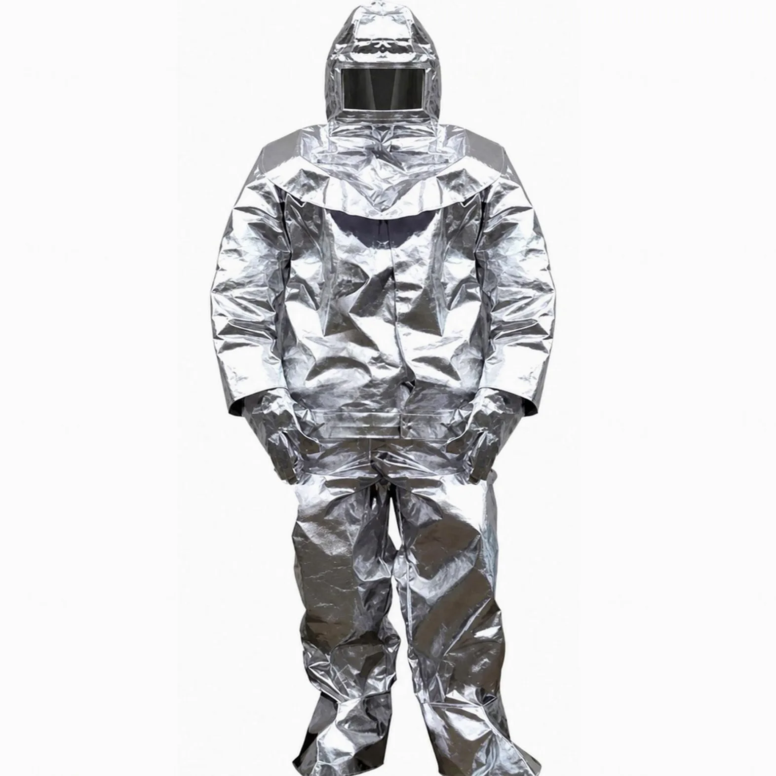 Ropa Ignífuga, Traje Resistente Calor Traje Aluminizado Resistente Calor Papel Aluminio Fábrica Vidrio, Planta Química, Barco