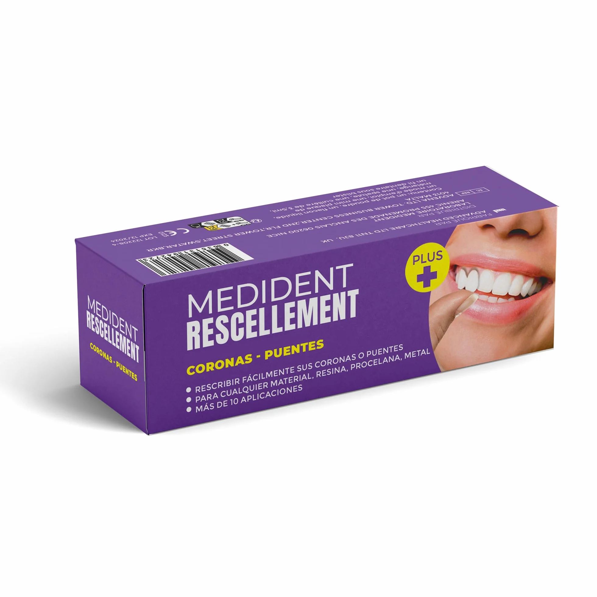 MEDIDENT RESCELLEMENT PLUS Adherencia reforzada para volver a sellar coronas y puentes