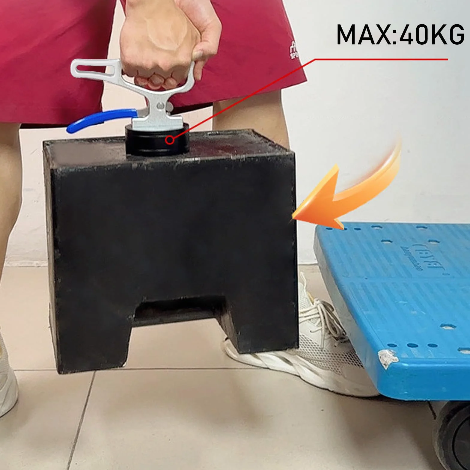 Imán de elevación de neodimio con mango magnético de cierre rápido para agarre de metal