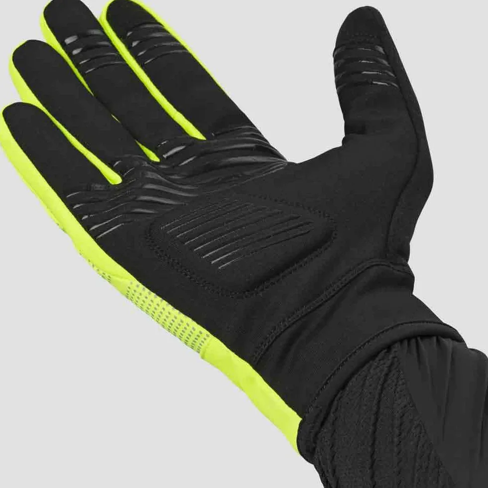GripGrab Ride Windproof Midseason Padded Touchscreen Cycling Gloves Full Finger Breathable Bicycle Black Hiviz Winter - Guantes Ciclismo Invierno Unisex Adulto