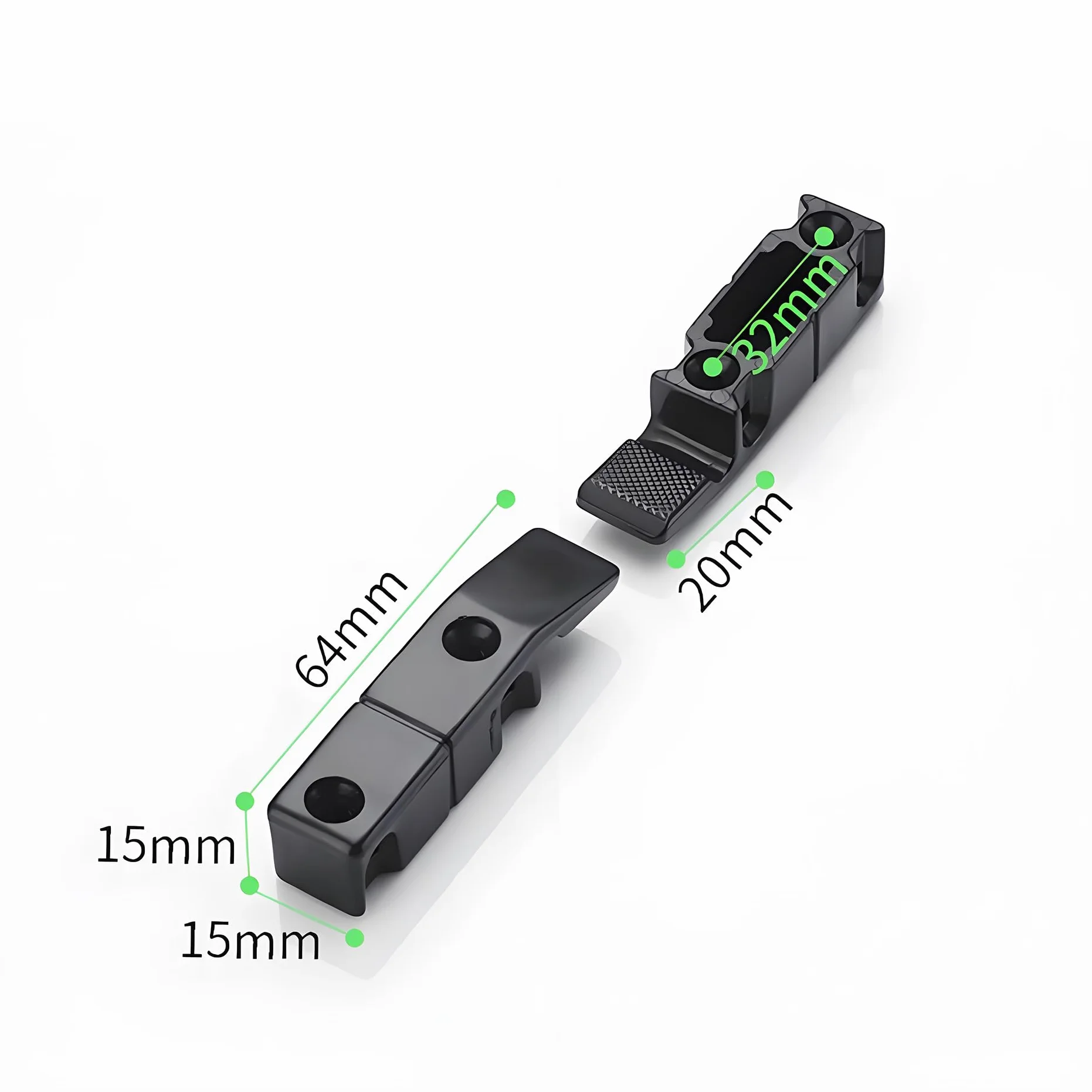 Keku EH-B Colgado Herraje para Embutir Rapid Placas y Bastidor Cuelgue Conector Mueble Capacidad 15kg Plástico 20 Par